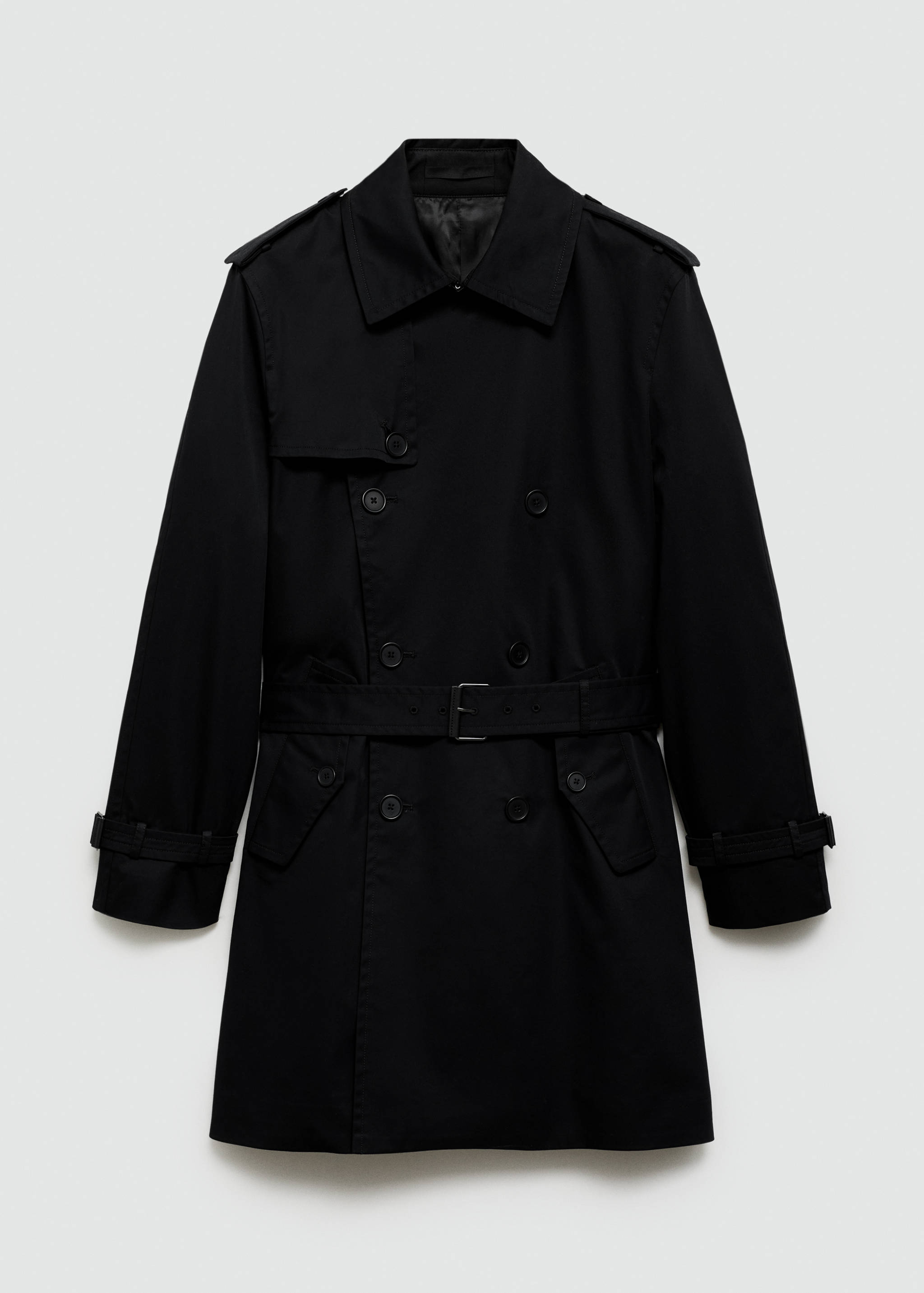 Water-repellent belted trench coat - Article without model