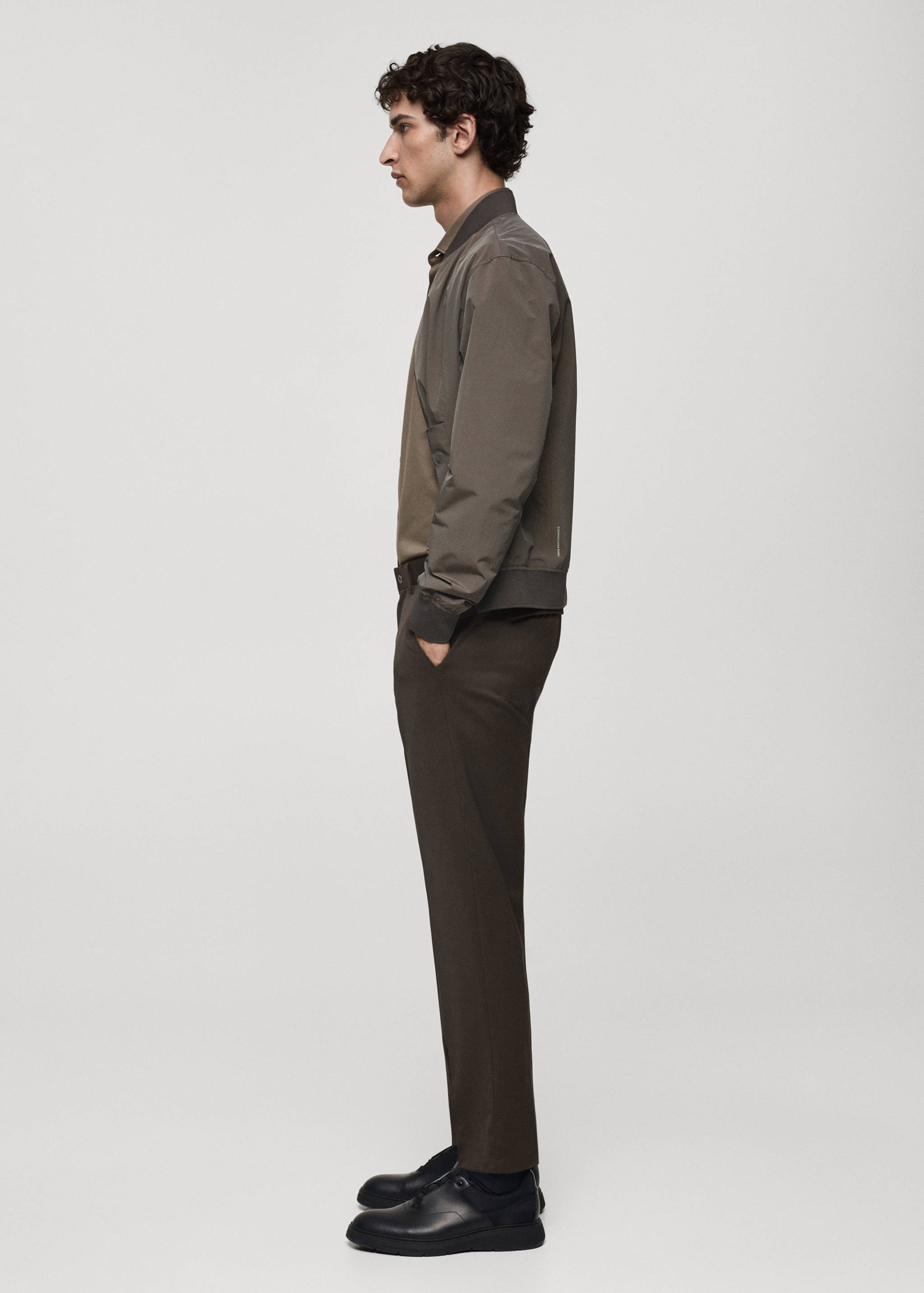 Coolmax® stretch-fabric slim-fit trousers - Details of the article 2