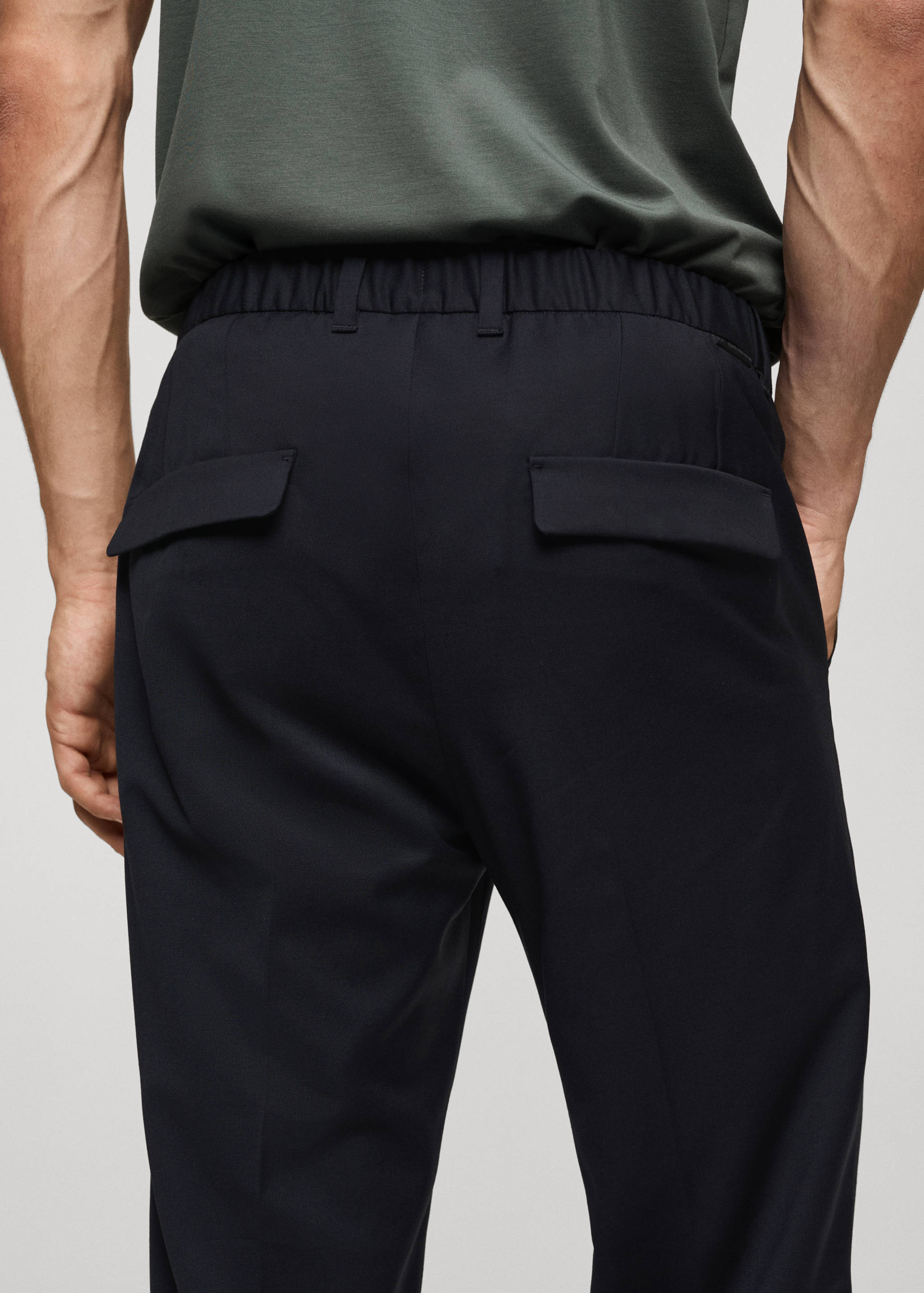 Coolmax® stretch-fabric slim-fit trousers - Details of the article 6