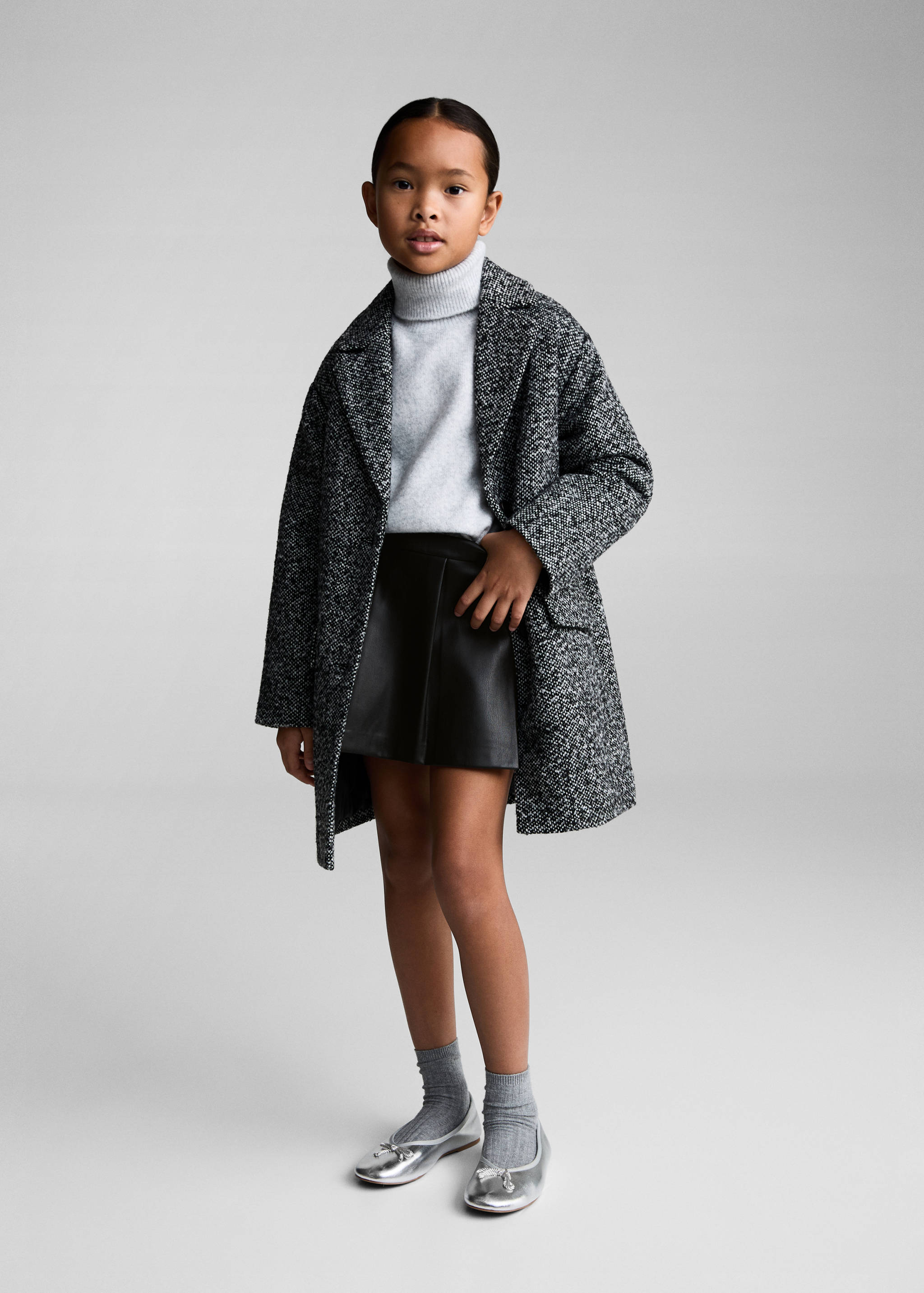 Faux-leather culottes - General plane