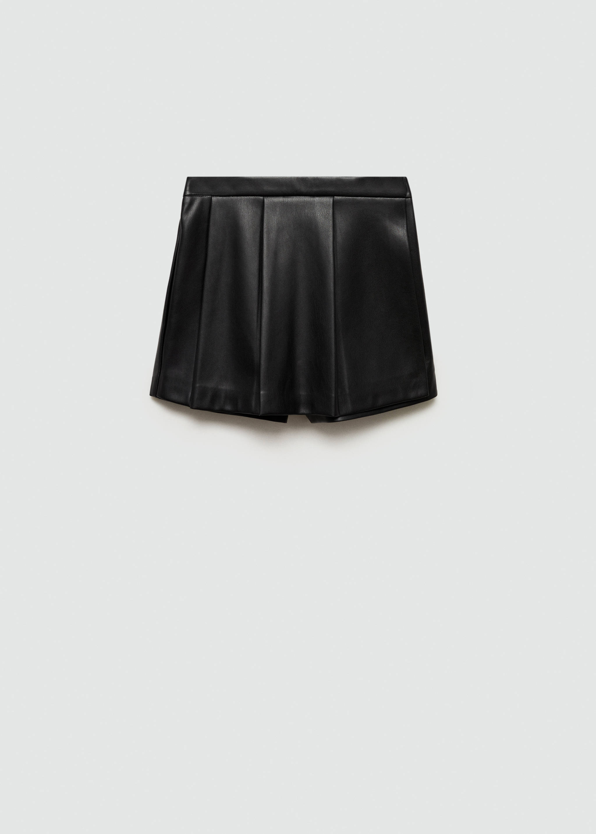 Faux-leather culottes - Article without model