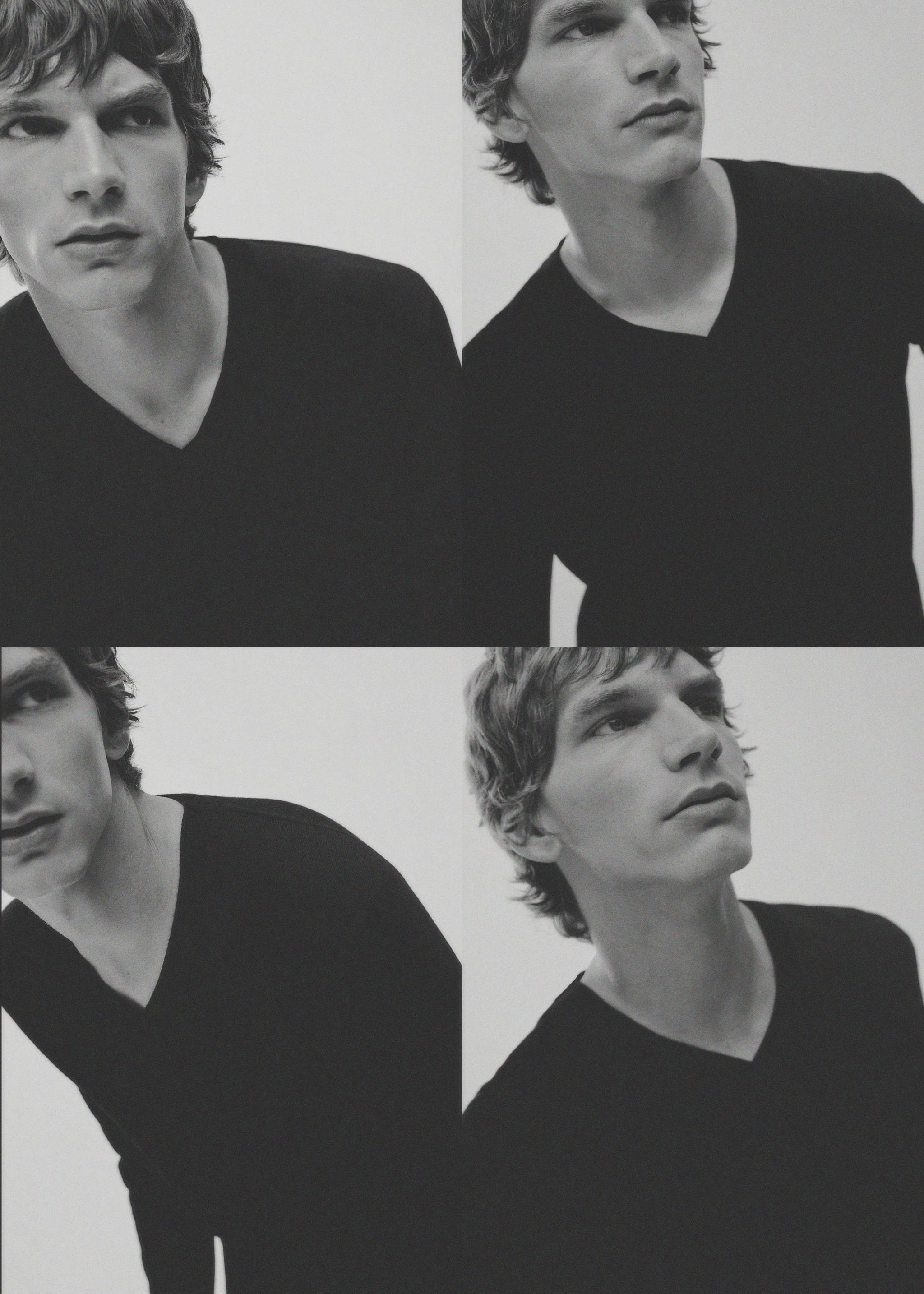 100% merino wool V-neck sweater - Details of the article 3