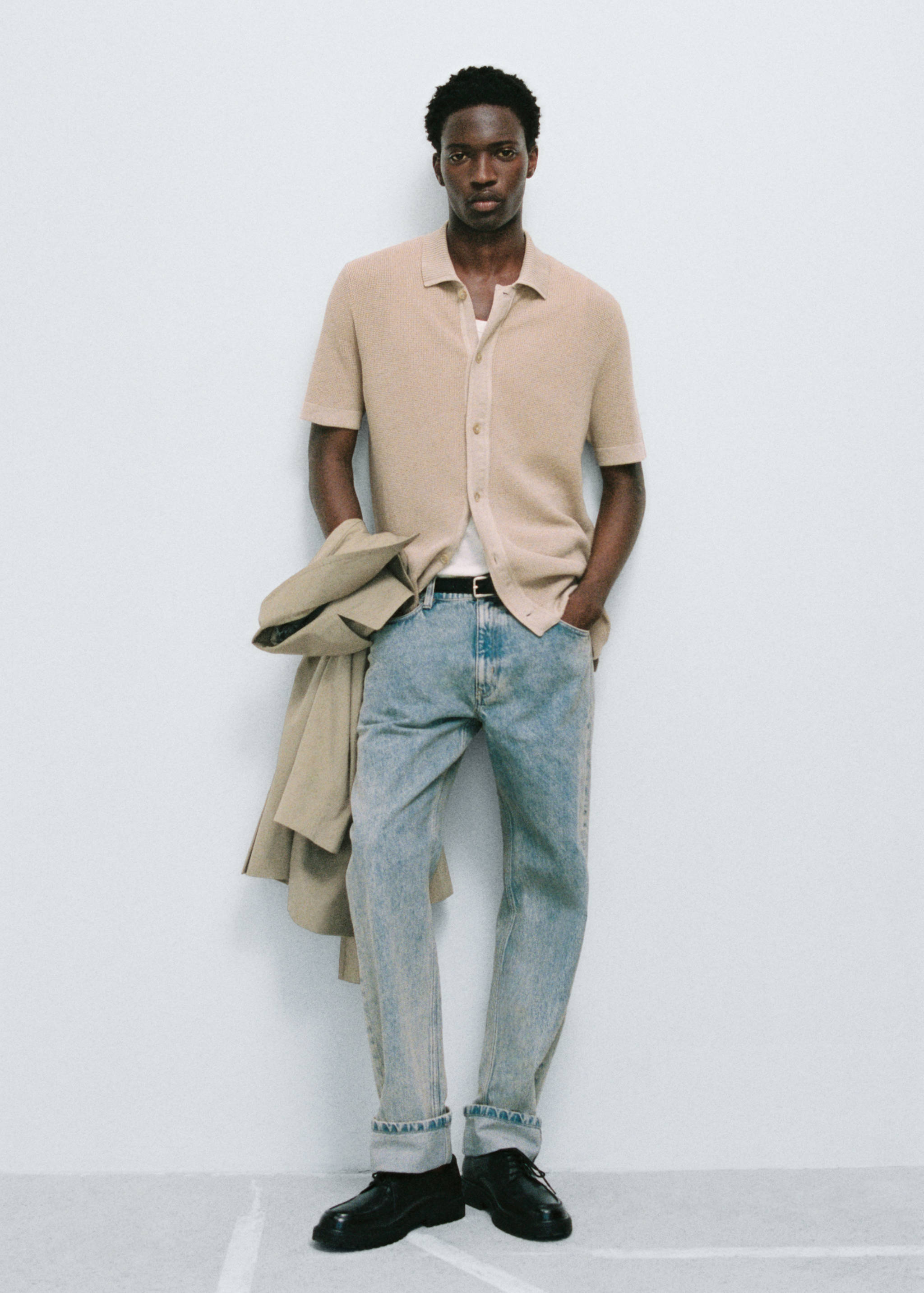 Jean straight-fit à revers - Détail de l'article 5