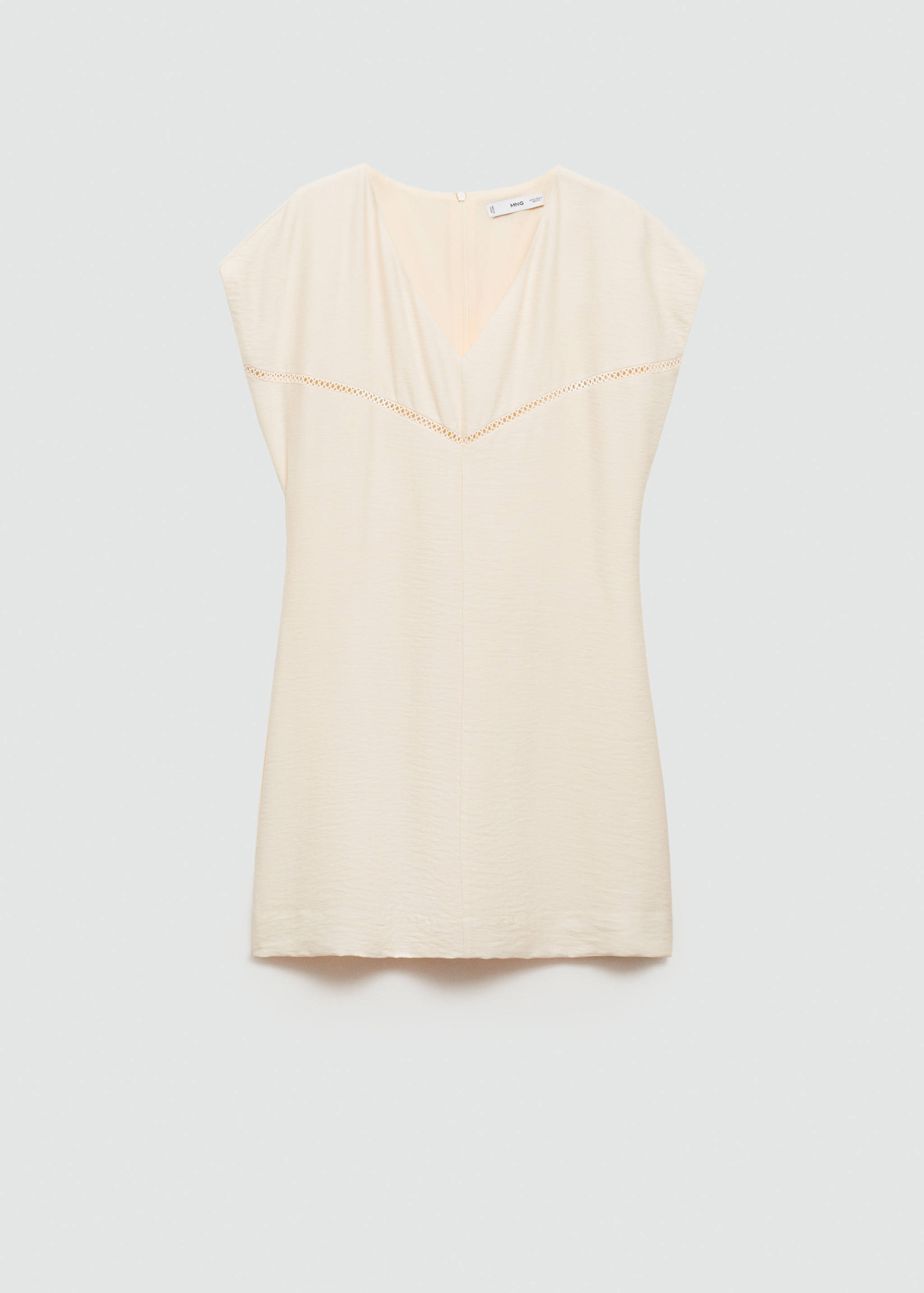 Short dress with embroidered detail - Article without model