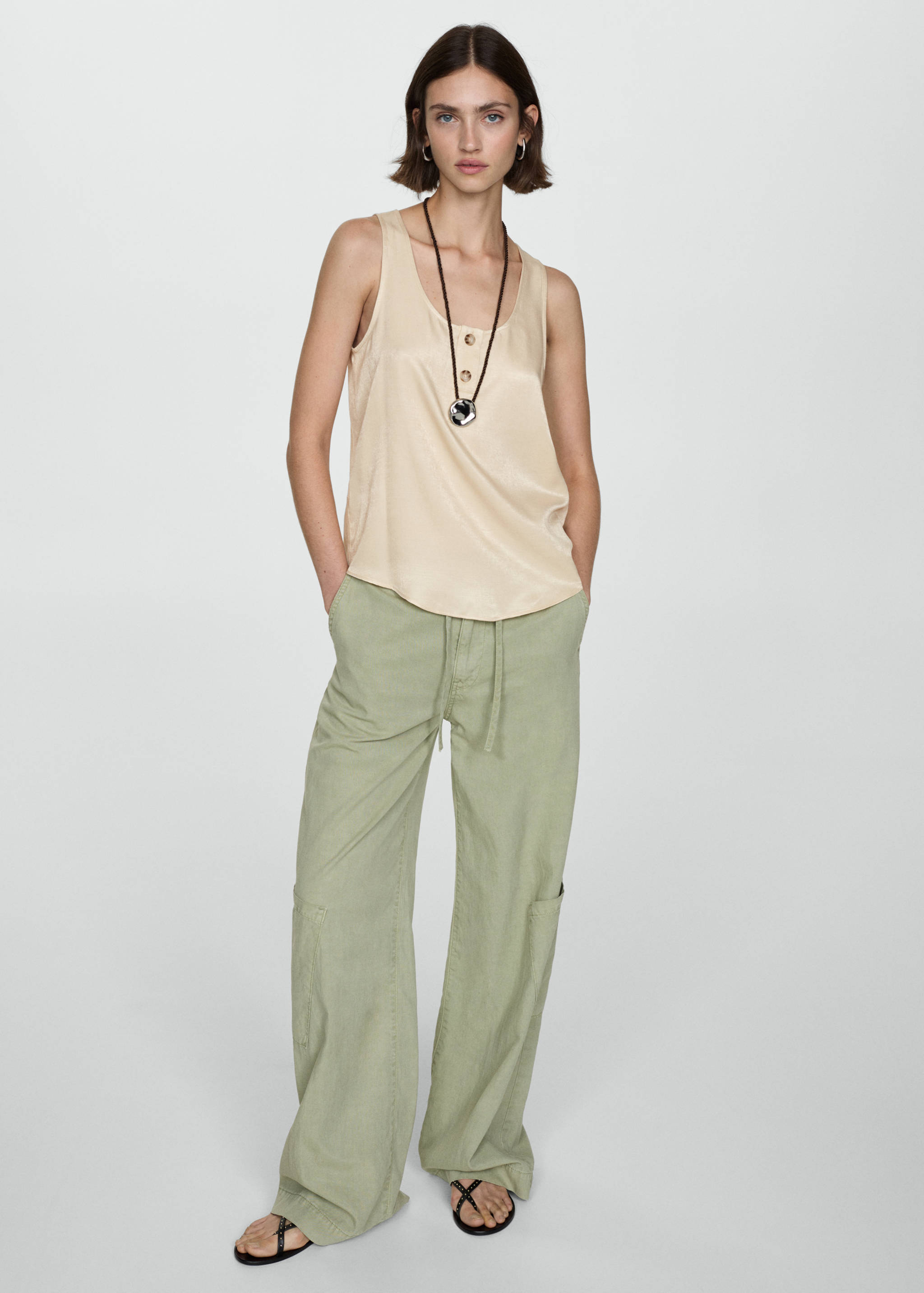 Ruffles printed blouse - Details of the article 2