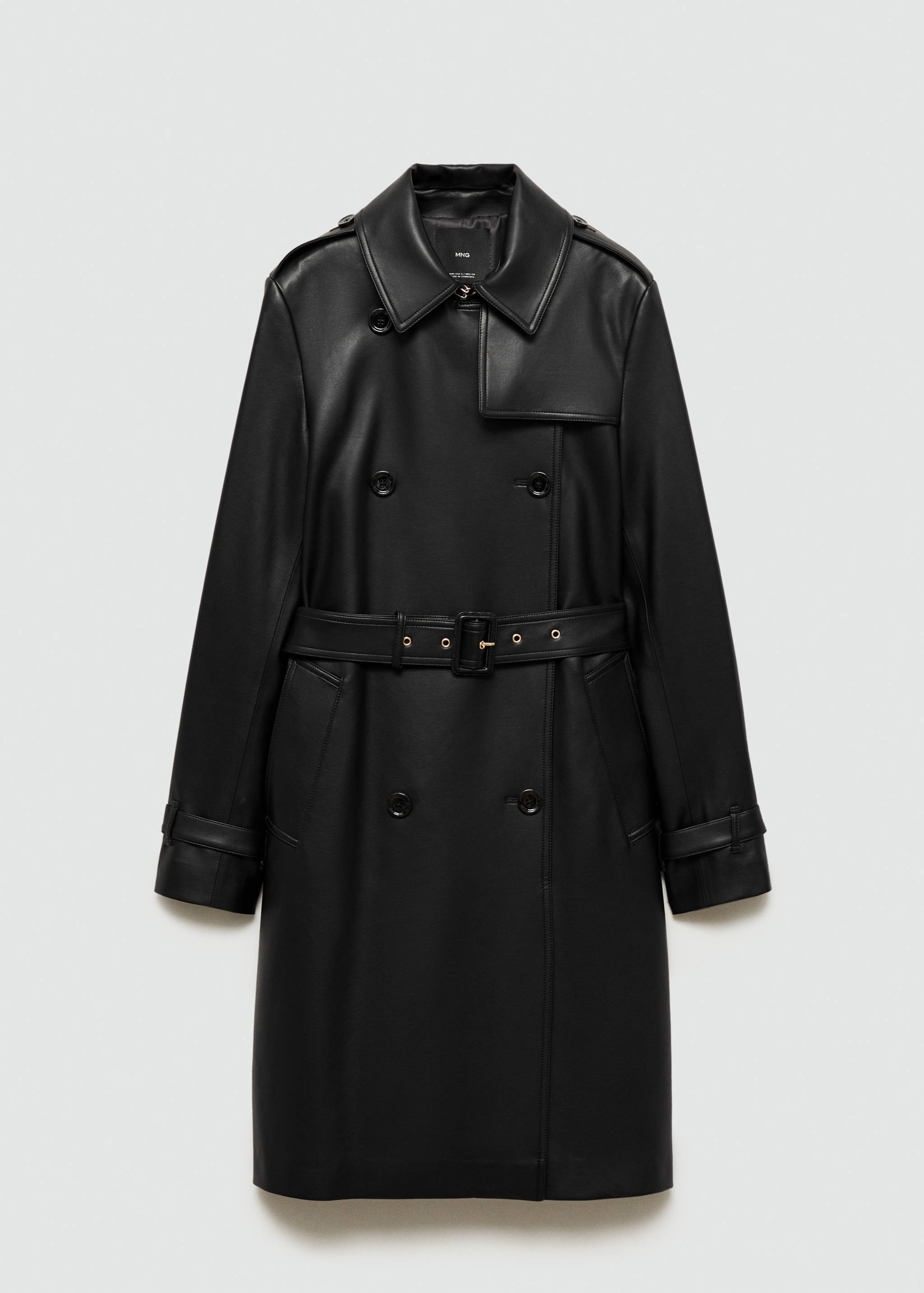Trench efecto piel - Artículo sin modelo