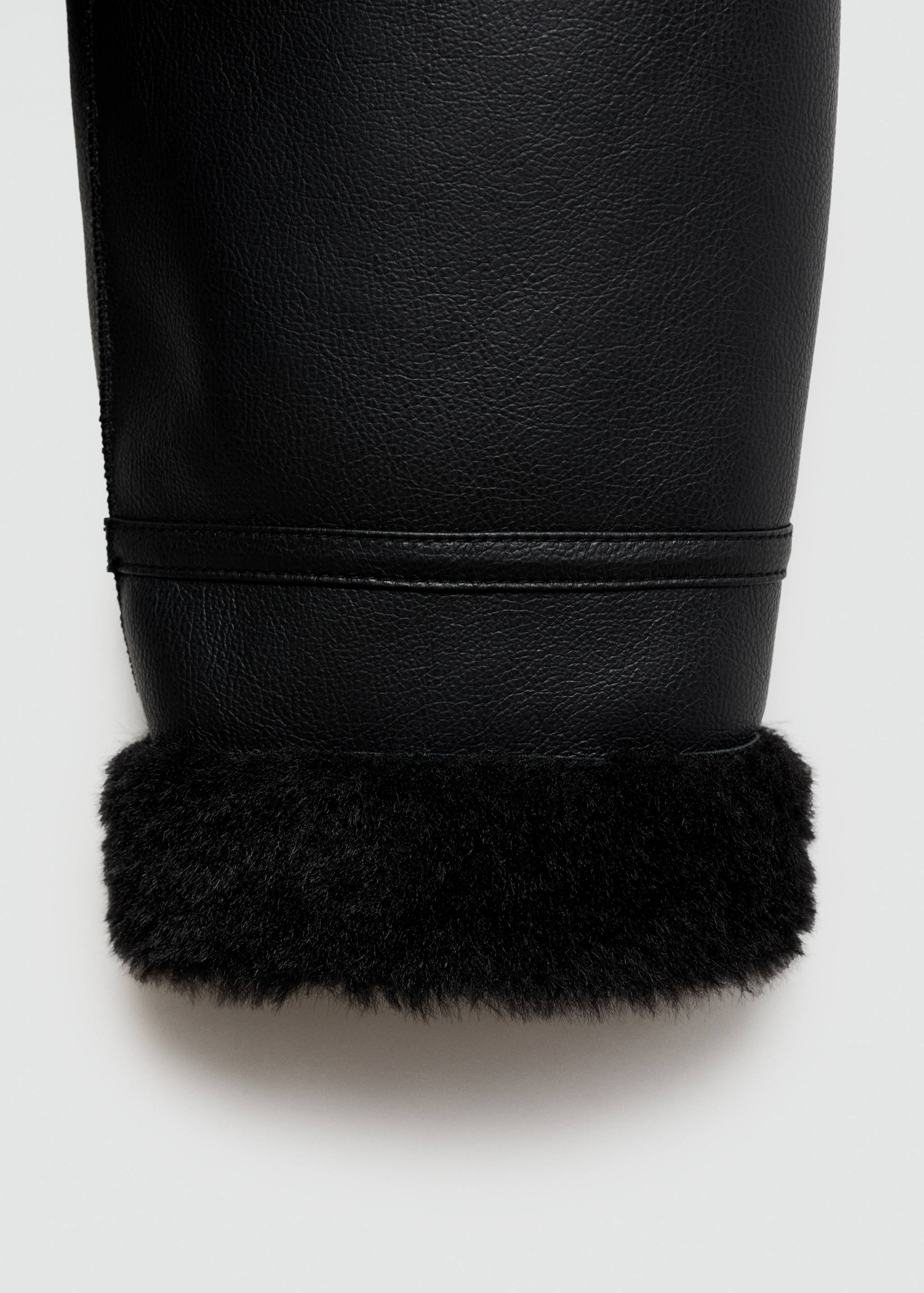 Double-faced faux-leather jacket - Details of the article 0