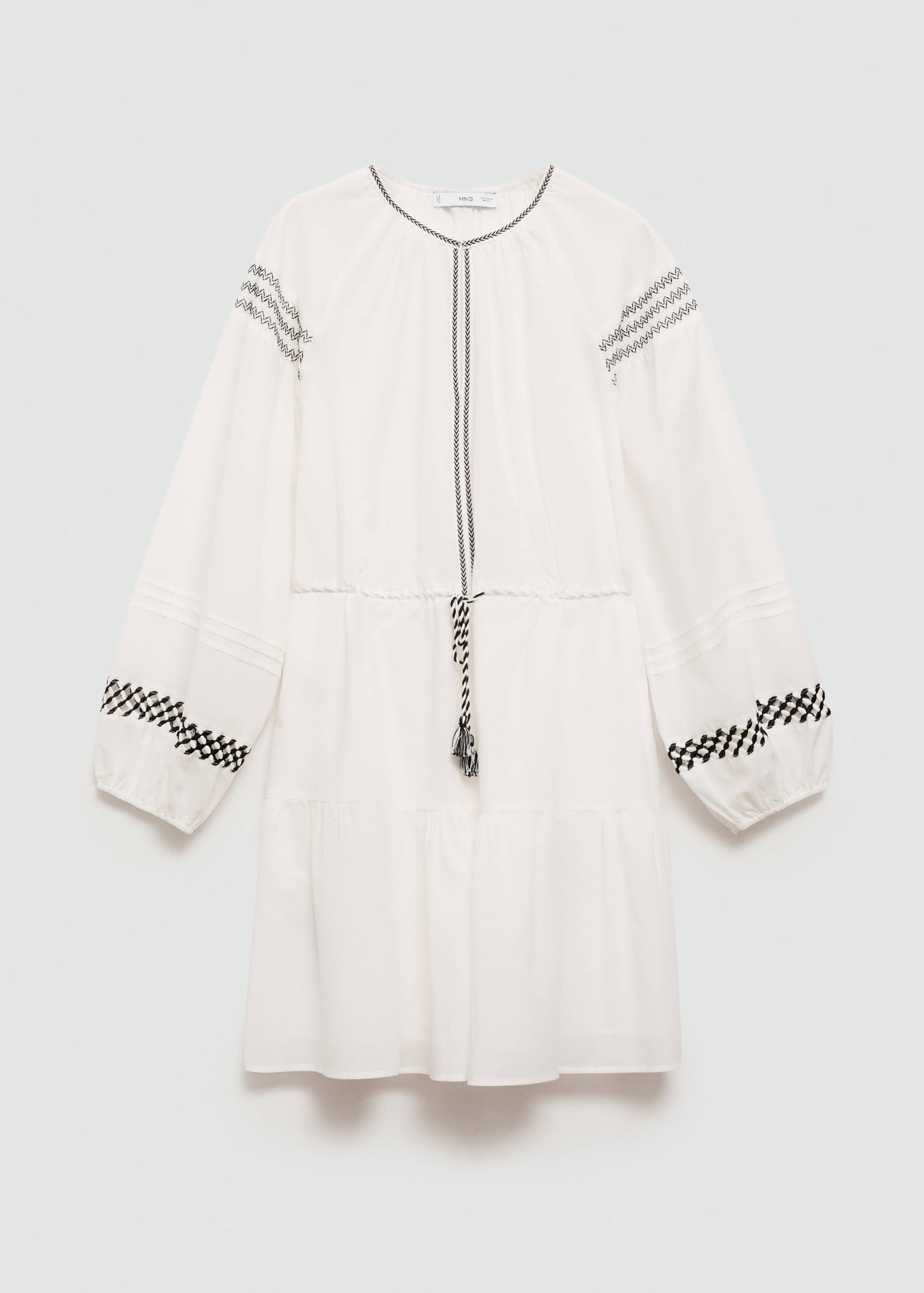 Robe coton détails brodés - Article sans modèle