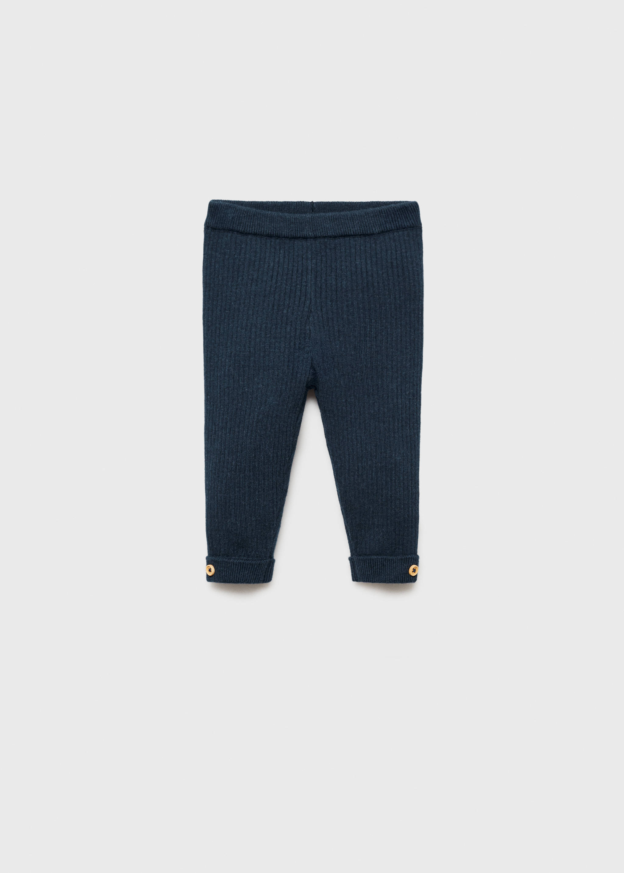 Gerippte Leggings mit Umschlagsaum - Artikel ohne Model