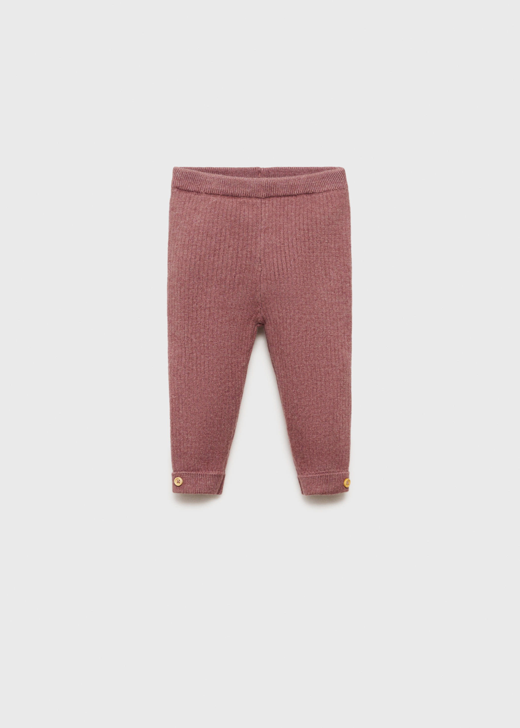 Gerippte Leggings mit Umschlagsaum - Artikel ohne Model