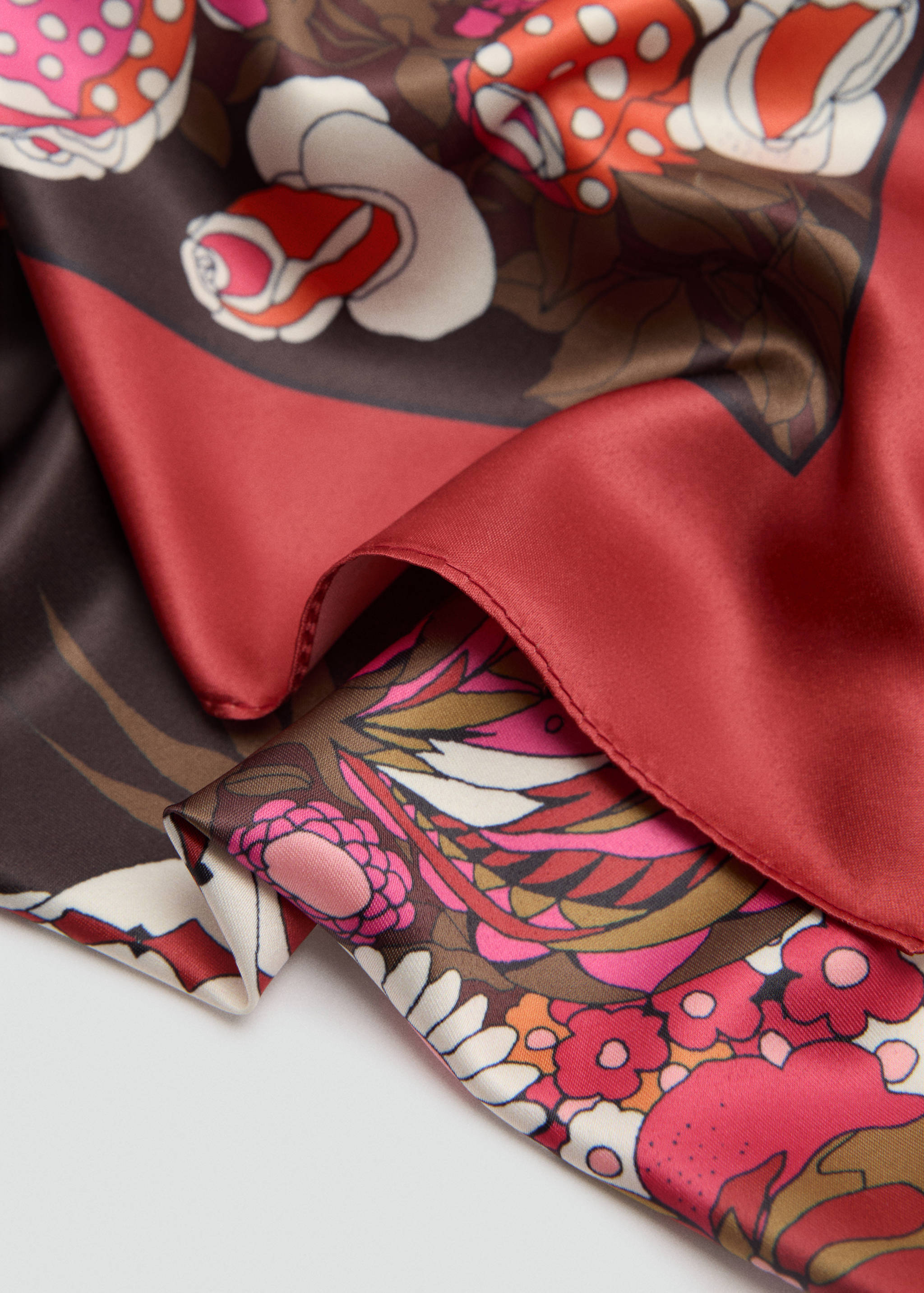 Floral print scarf - Medium plane