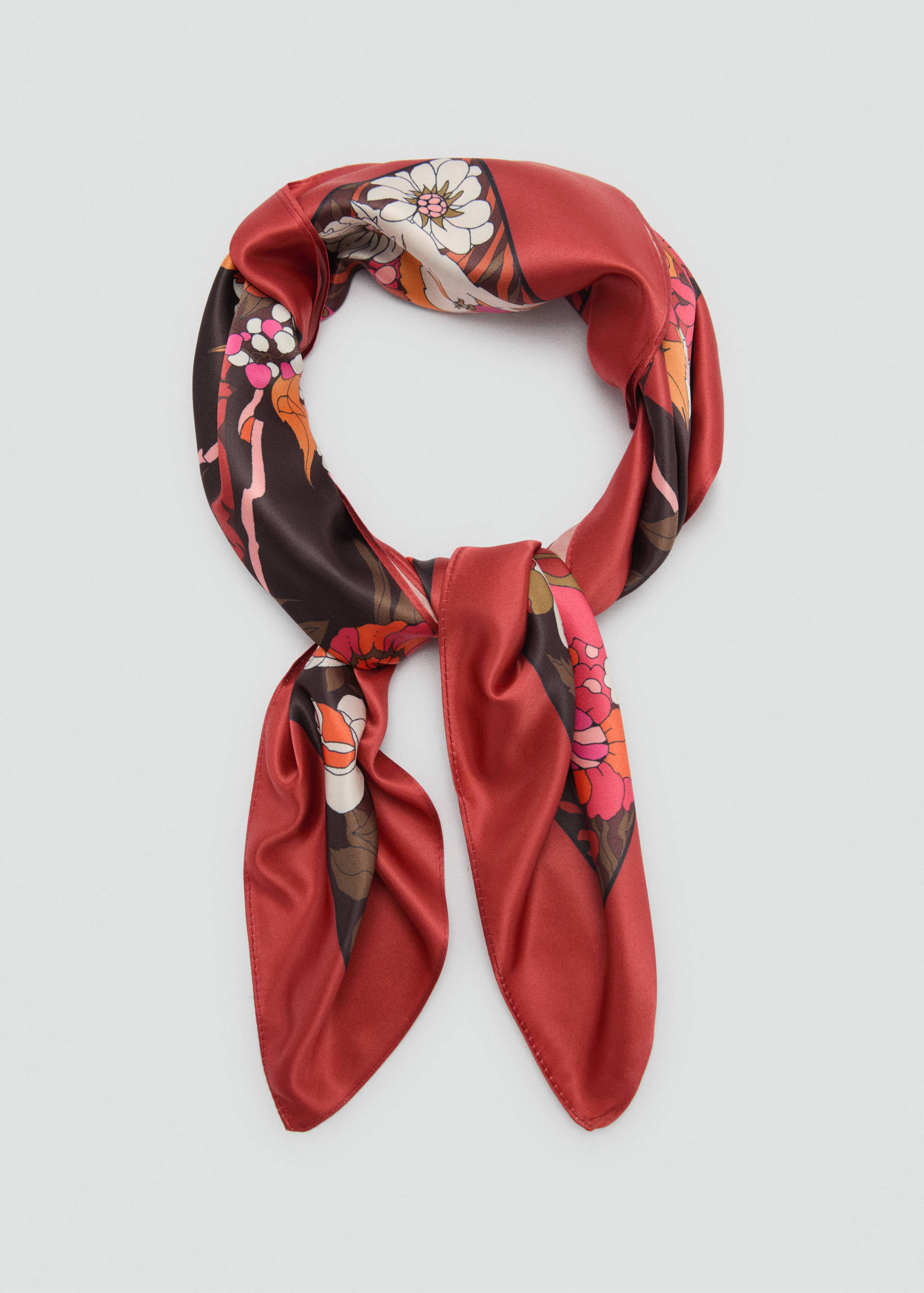 Floral print scarf - Details of the article 1