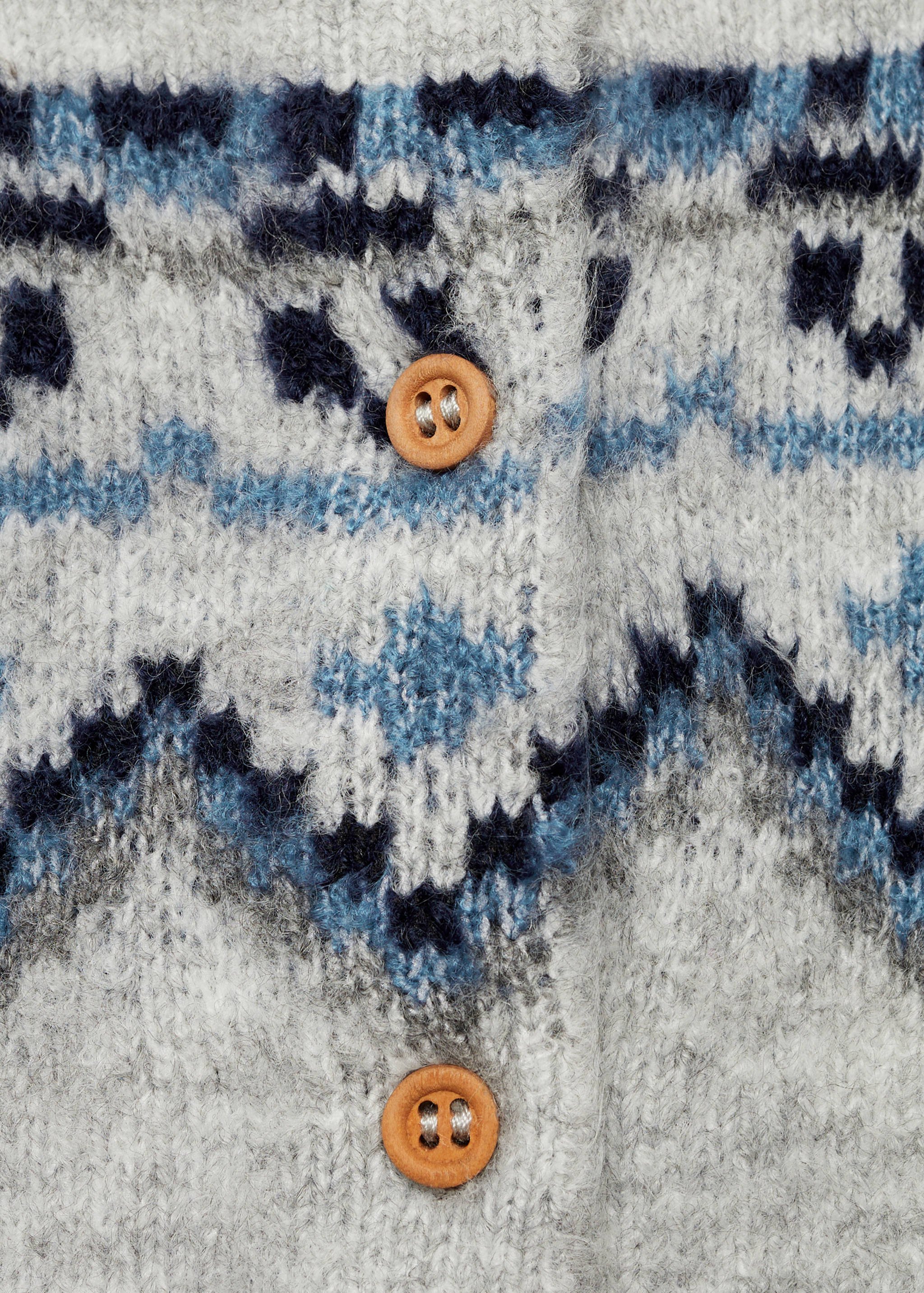 Jacquard knitted cardigan - Details of the article 8