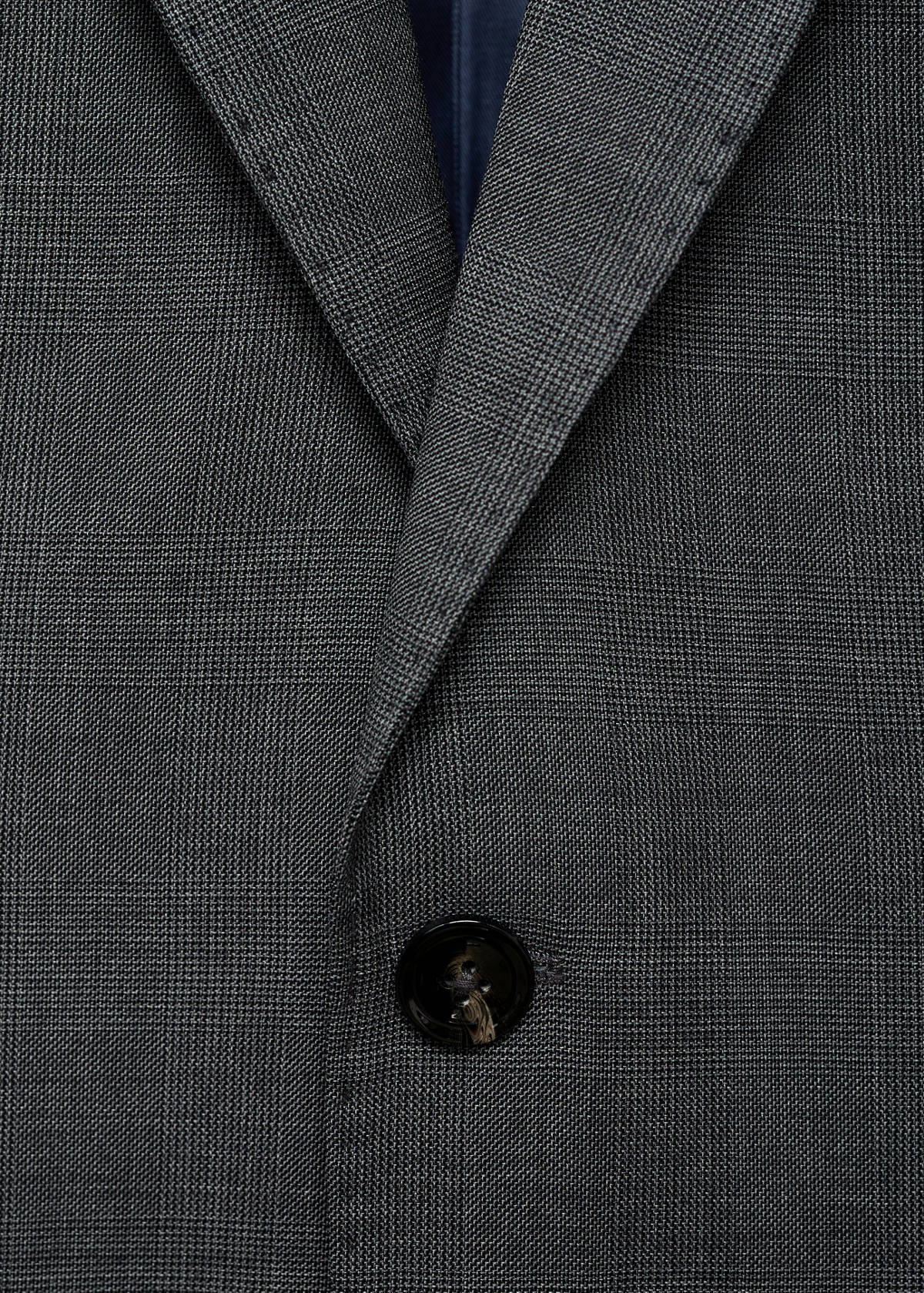 Venecia 100% virgin wool Prince of Wales check suit jacket — Grey