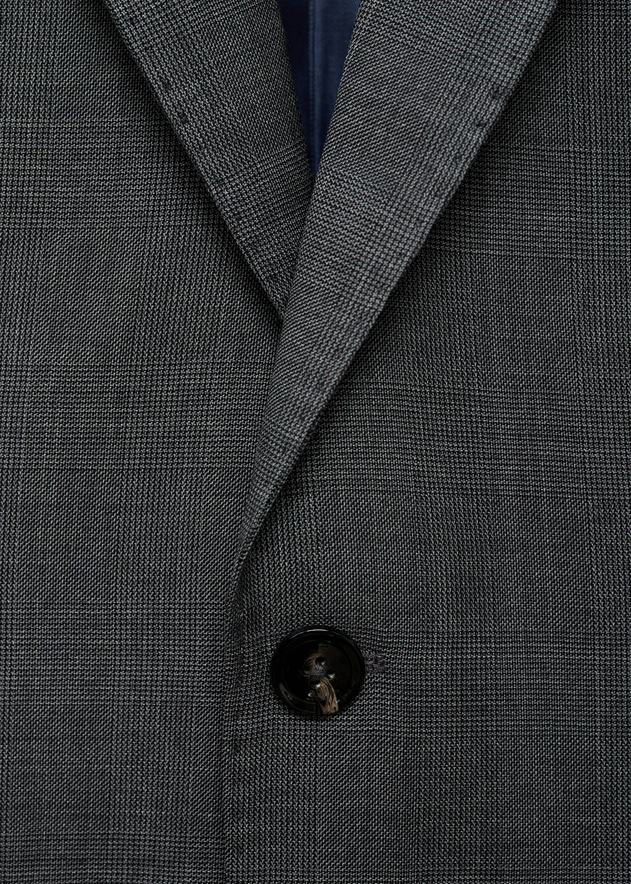 Venecia 100% virgin wool Prince of Wales check suit jacket - Details of the article 8