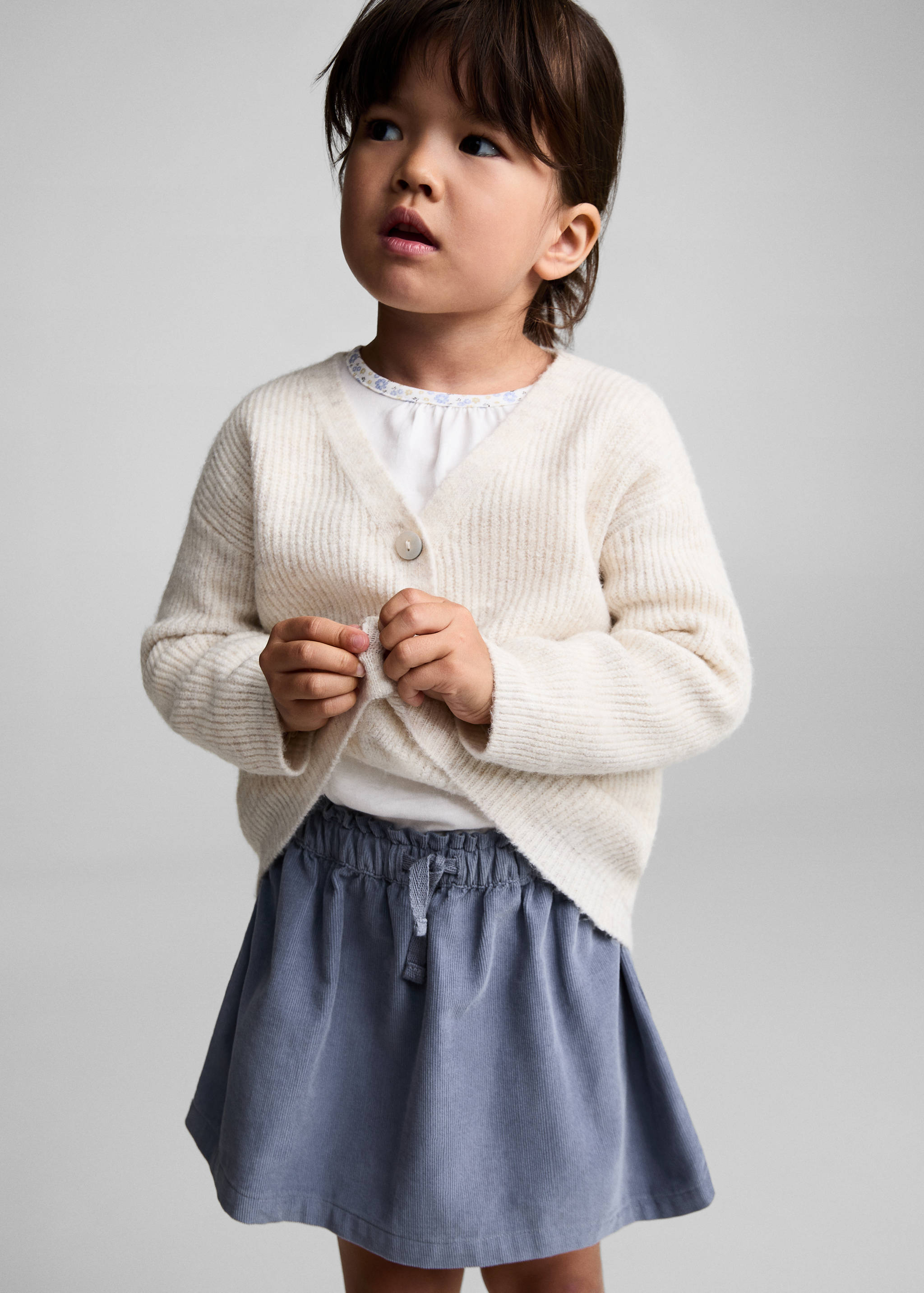 Falda algodón pana - Plano medio