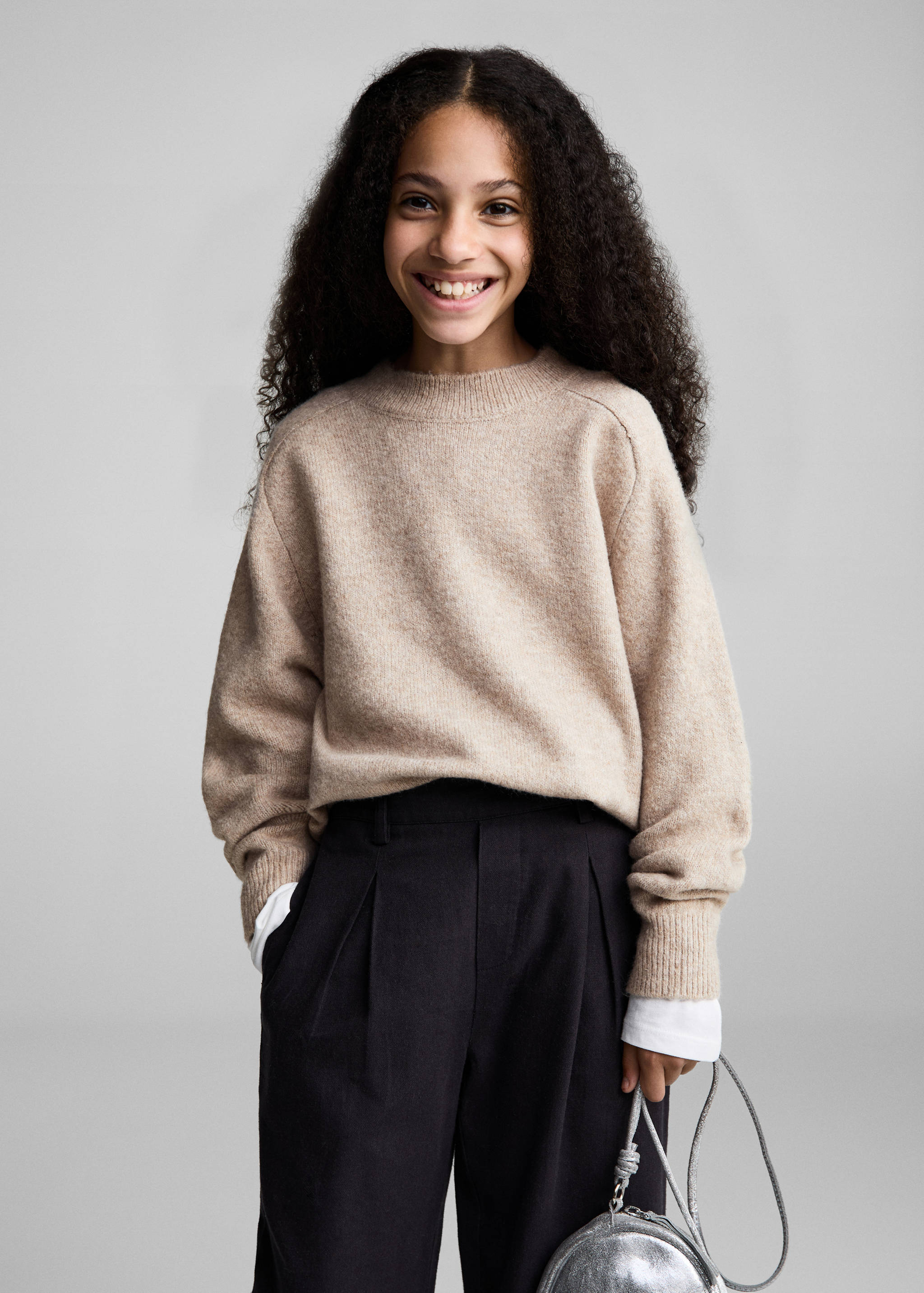 Jersey recto cuello redondo - Plano medio