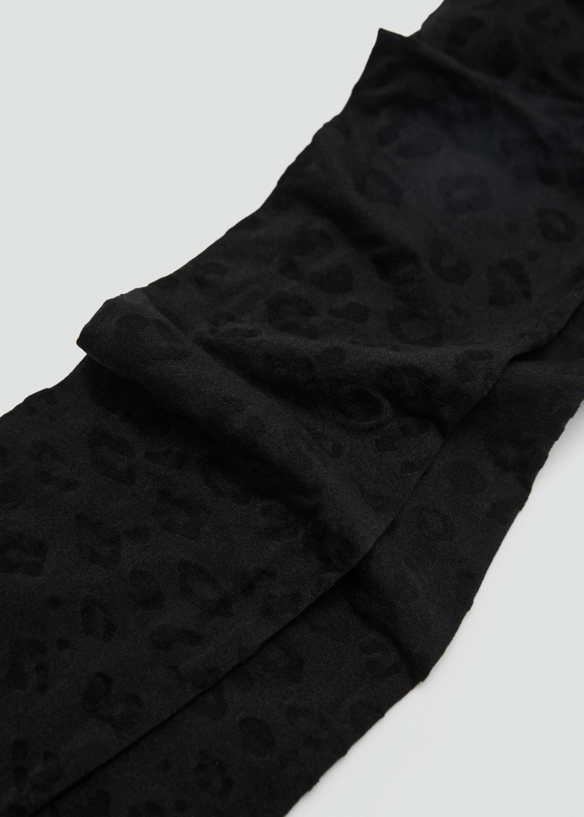 Leopard-print thin veiled stockings - Details of the article 2