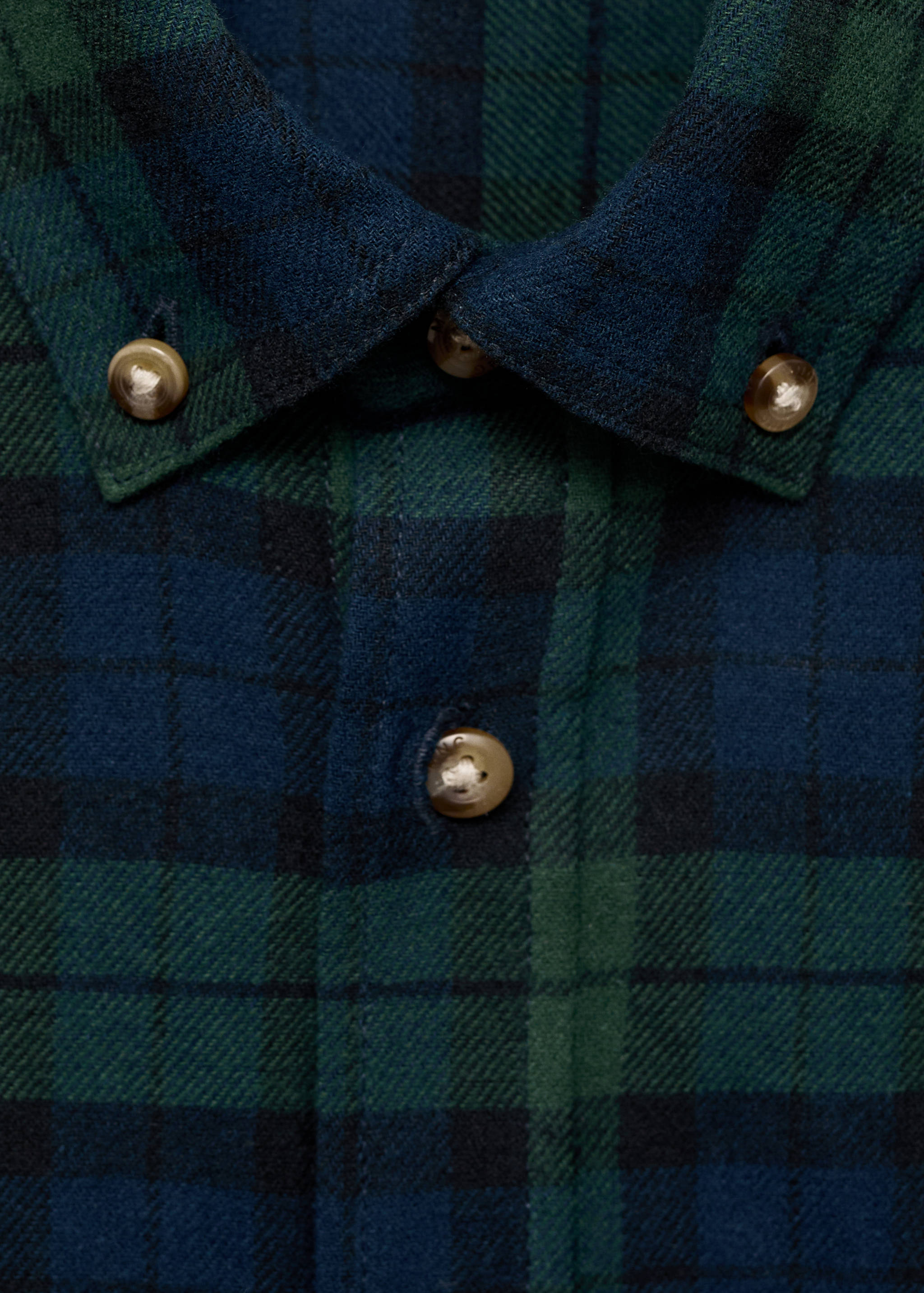 Check cotton shirt - Details of the article 8