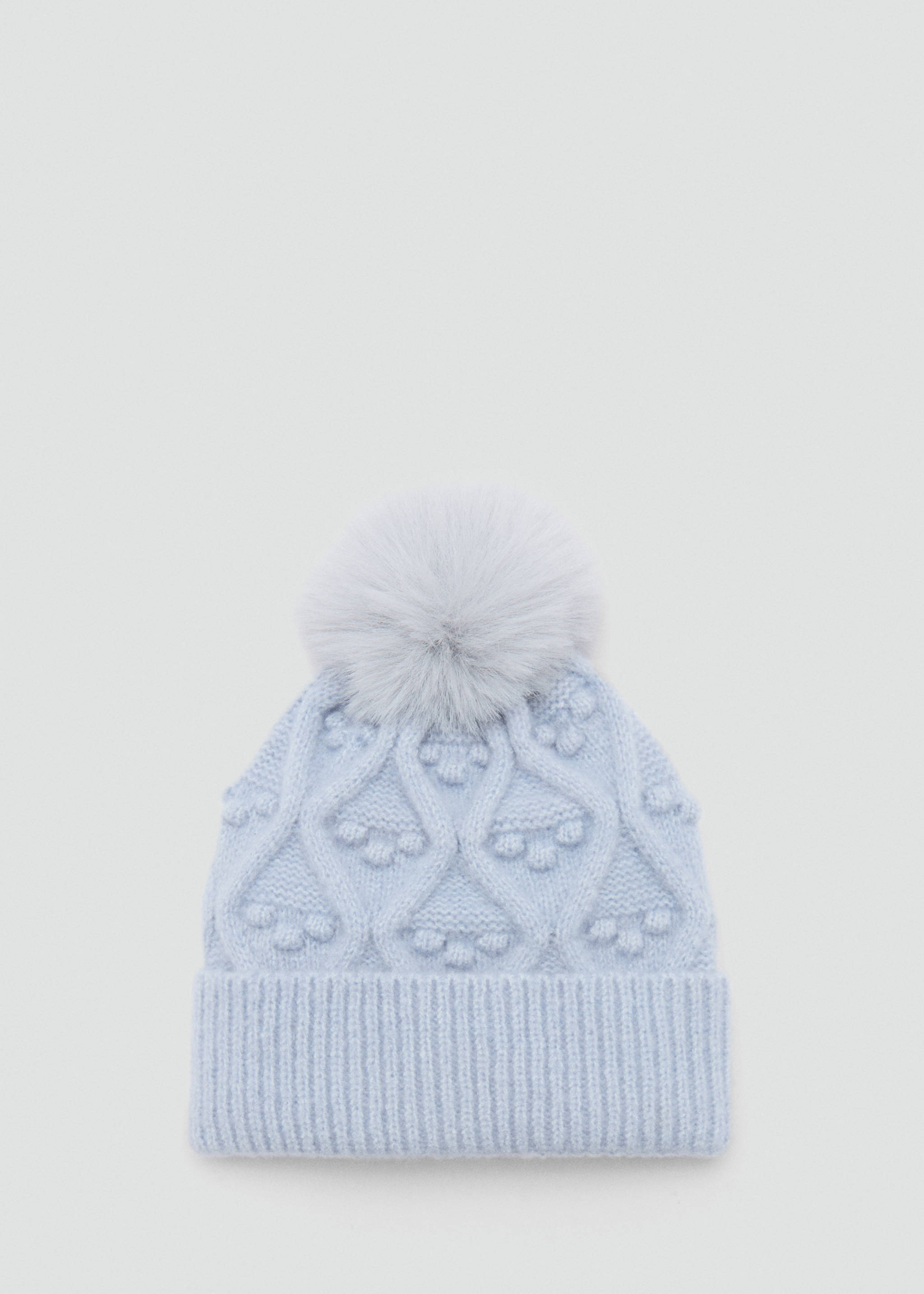 Pom pom cable-knit beanie - Товар без моделі