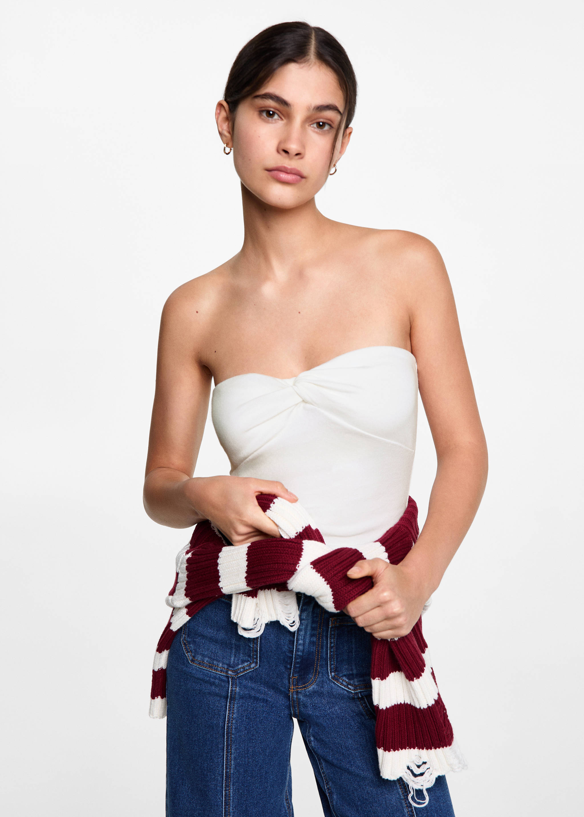 Knot crop top - Medium plane