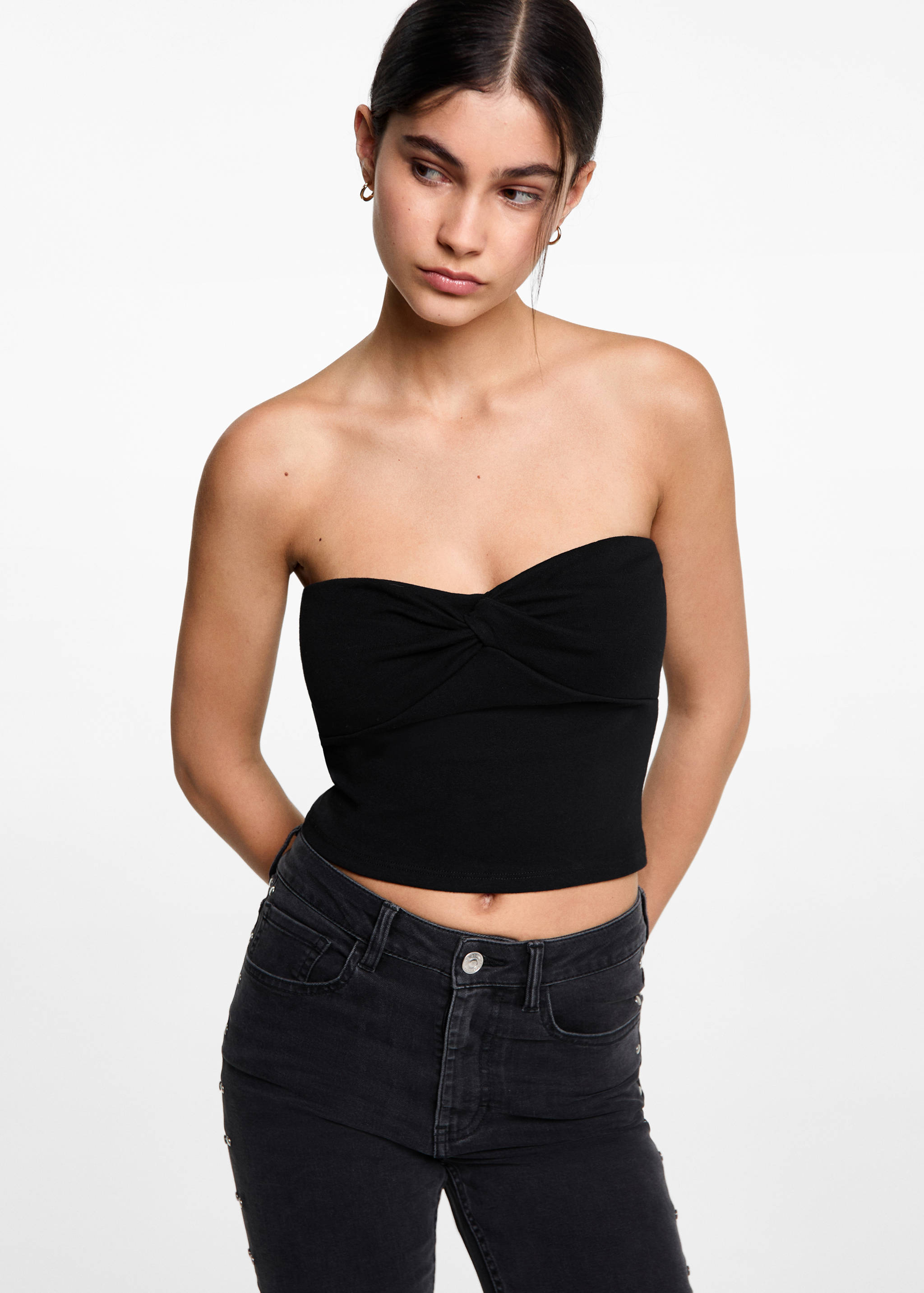 Knot crop top - Medium plane
