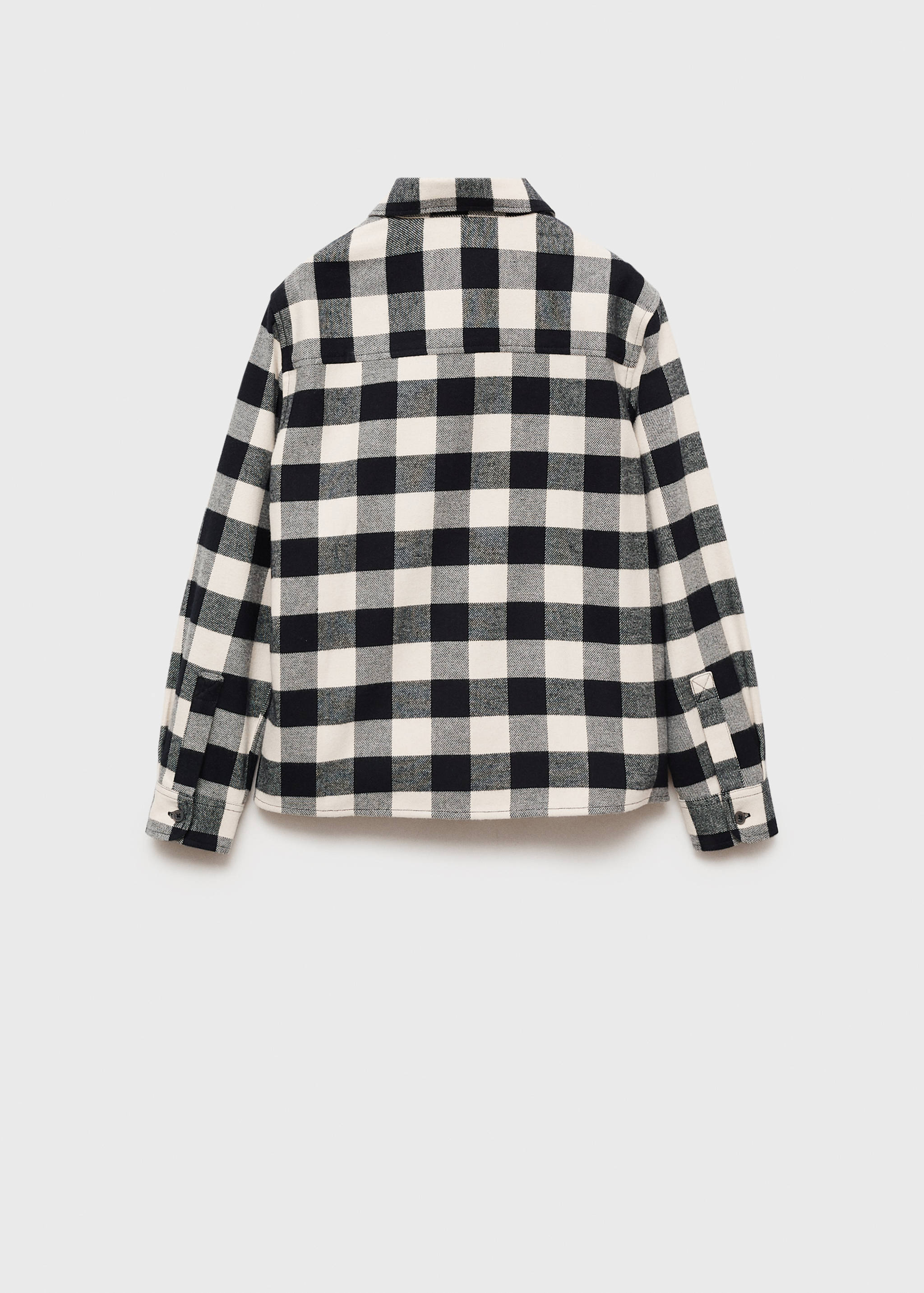 Check cotton shirt - Reverse of the article