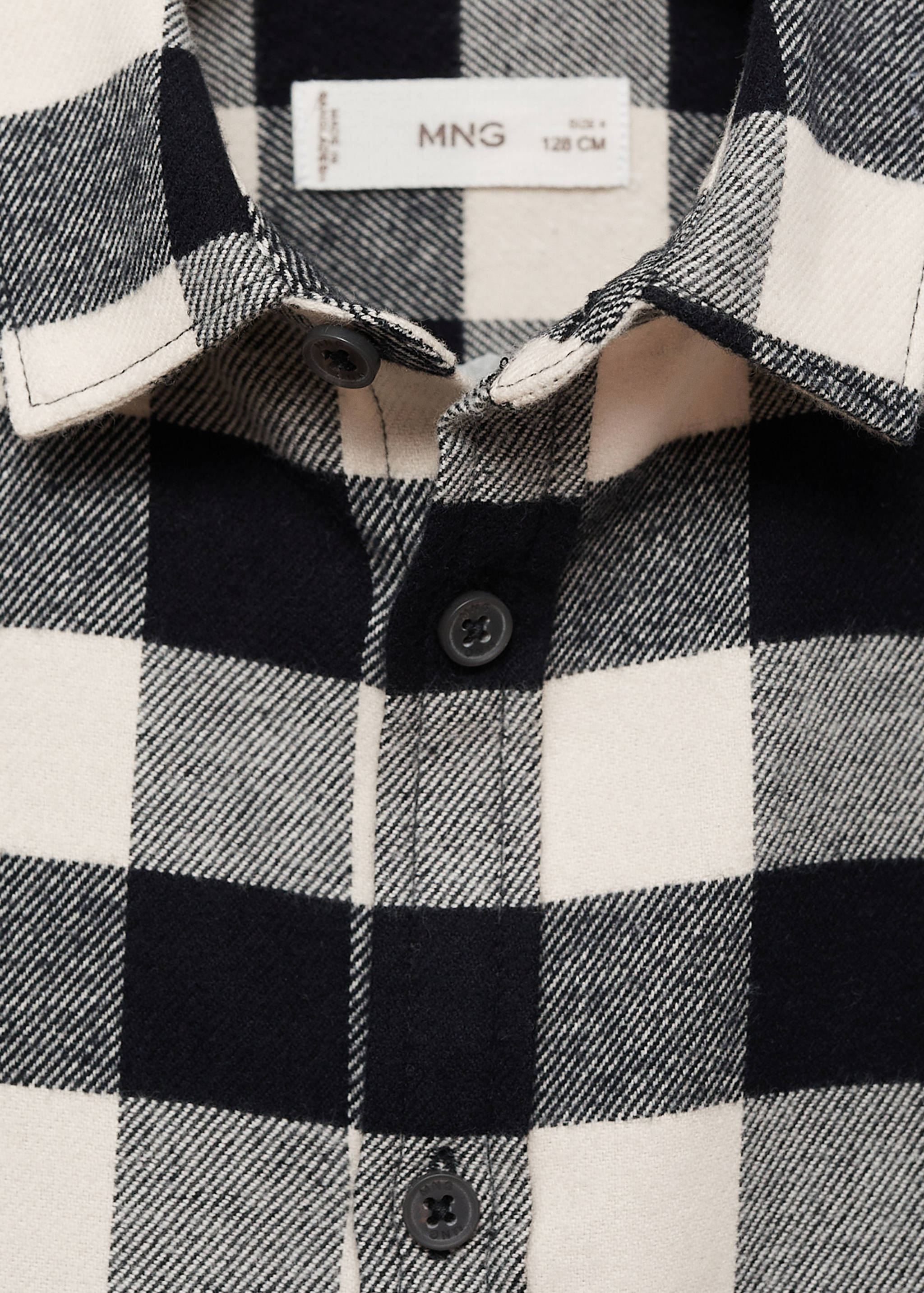 Check cotton shirt - Details of the article 8