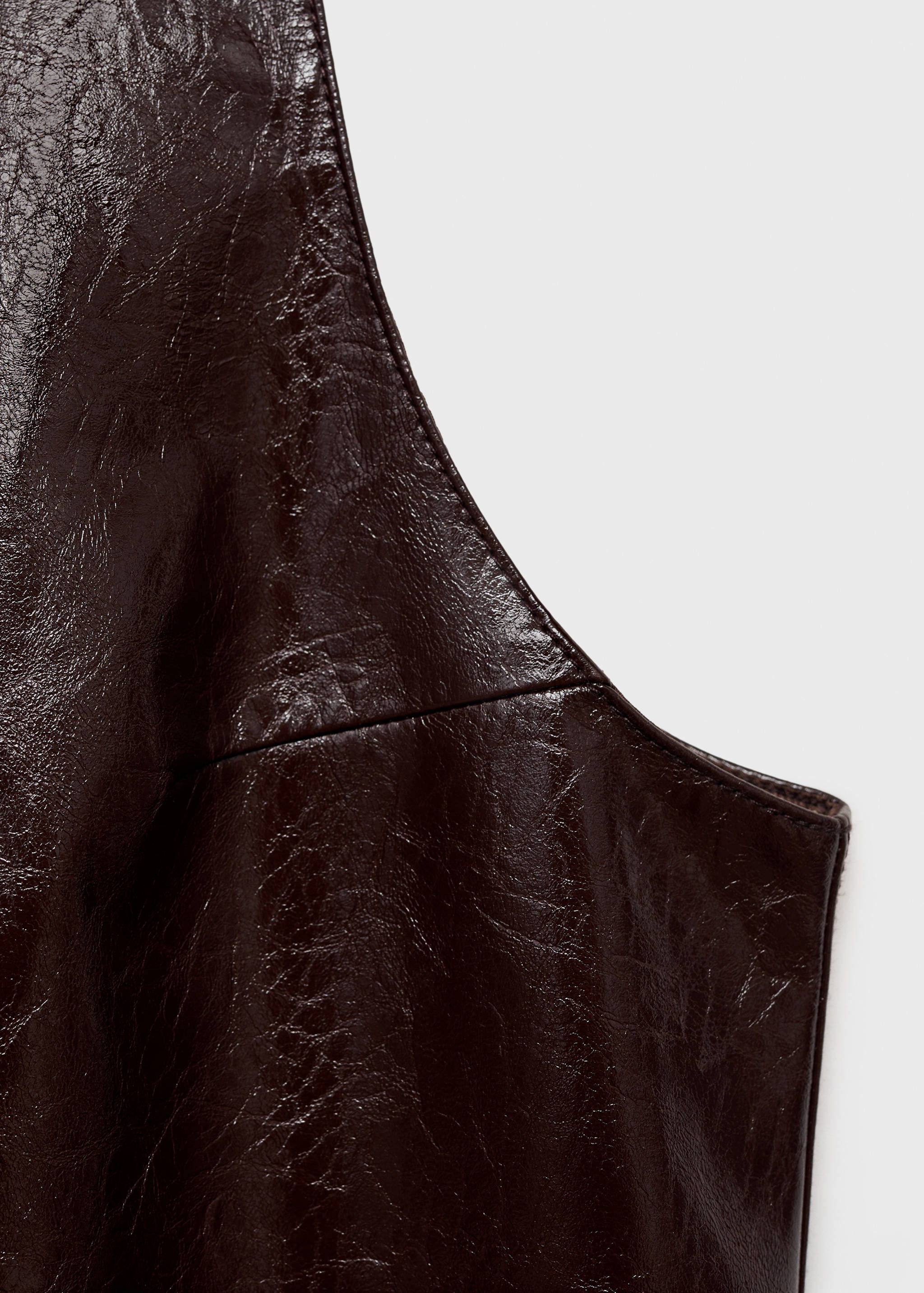 Robe simili-cuir sans manches - Détail de l'article 0