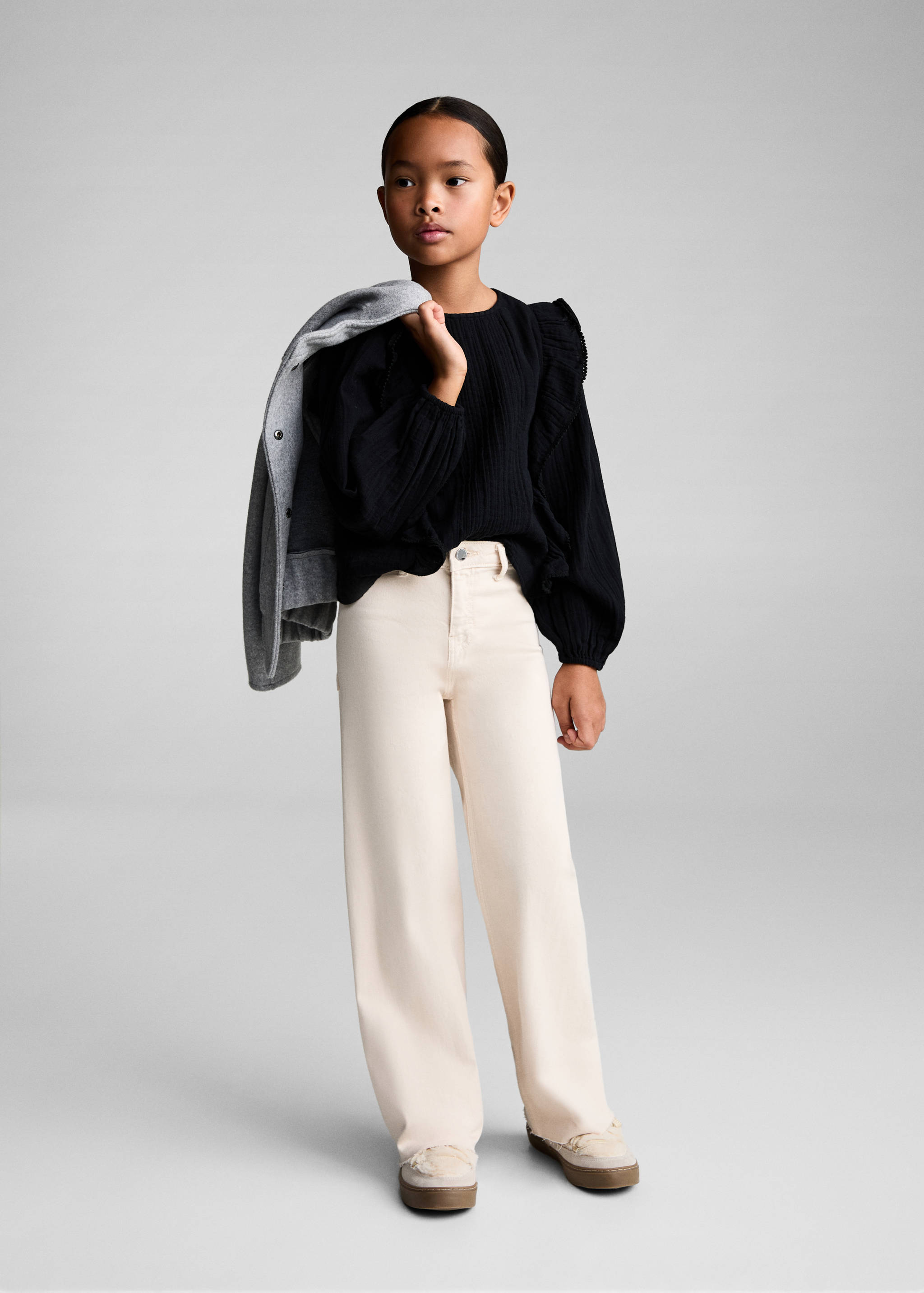 Chemisier à volants brodé - Plan général