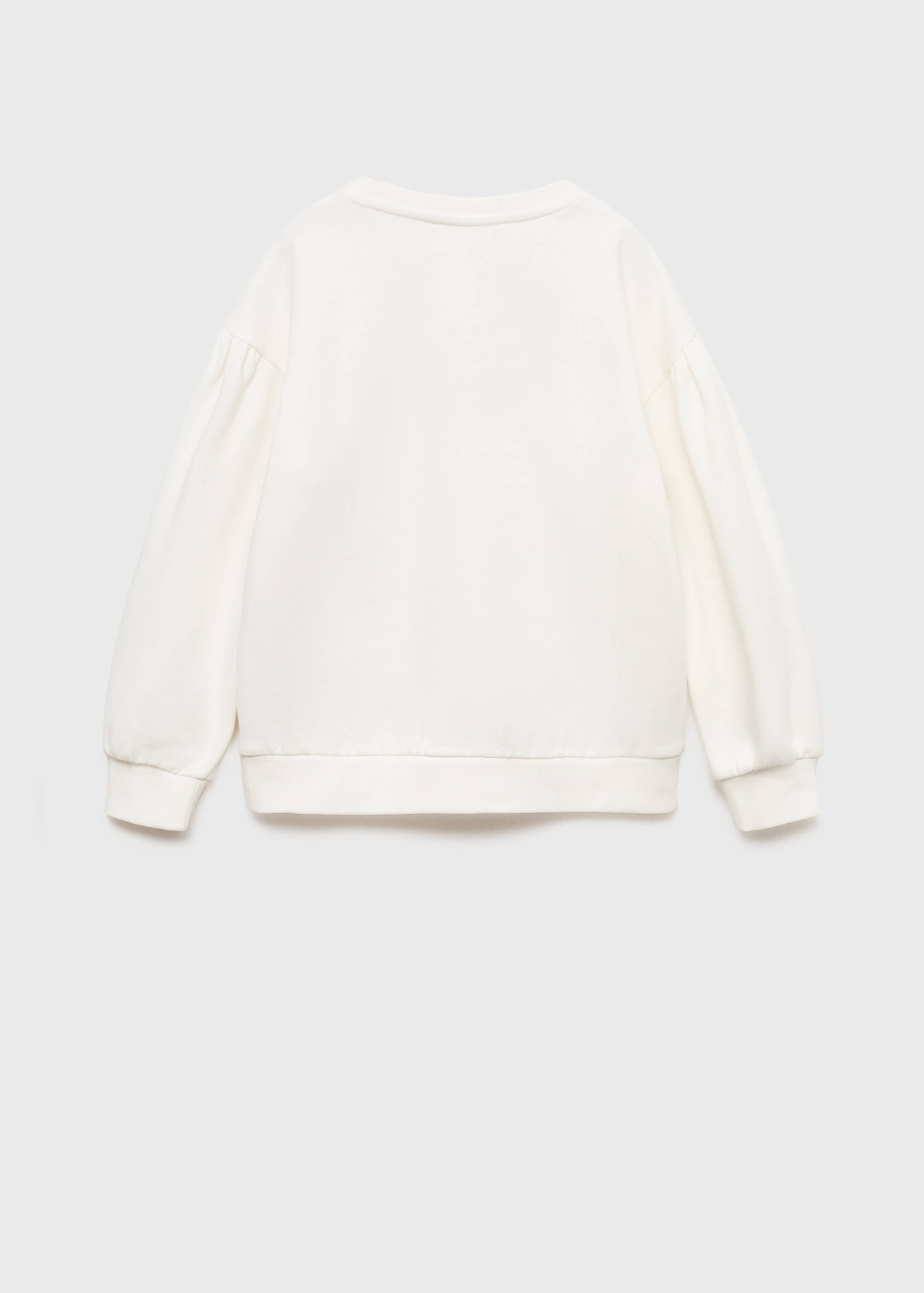 Embroidered detail cotton sweatshirt - Reverse of the article