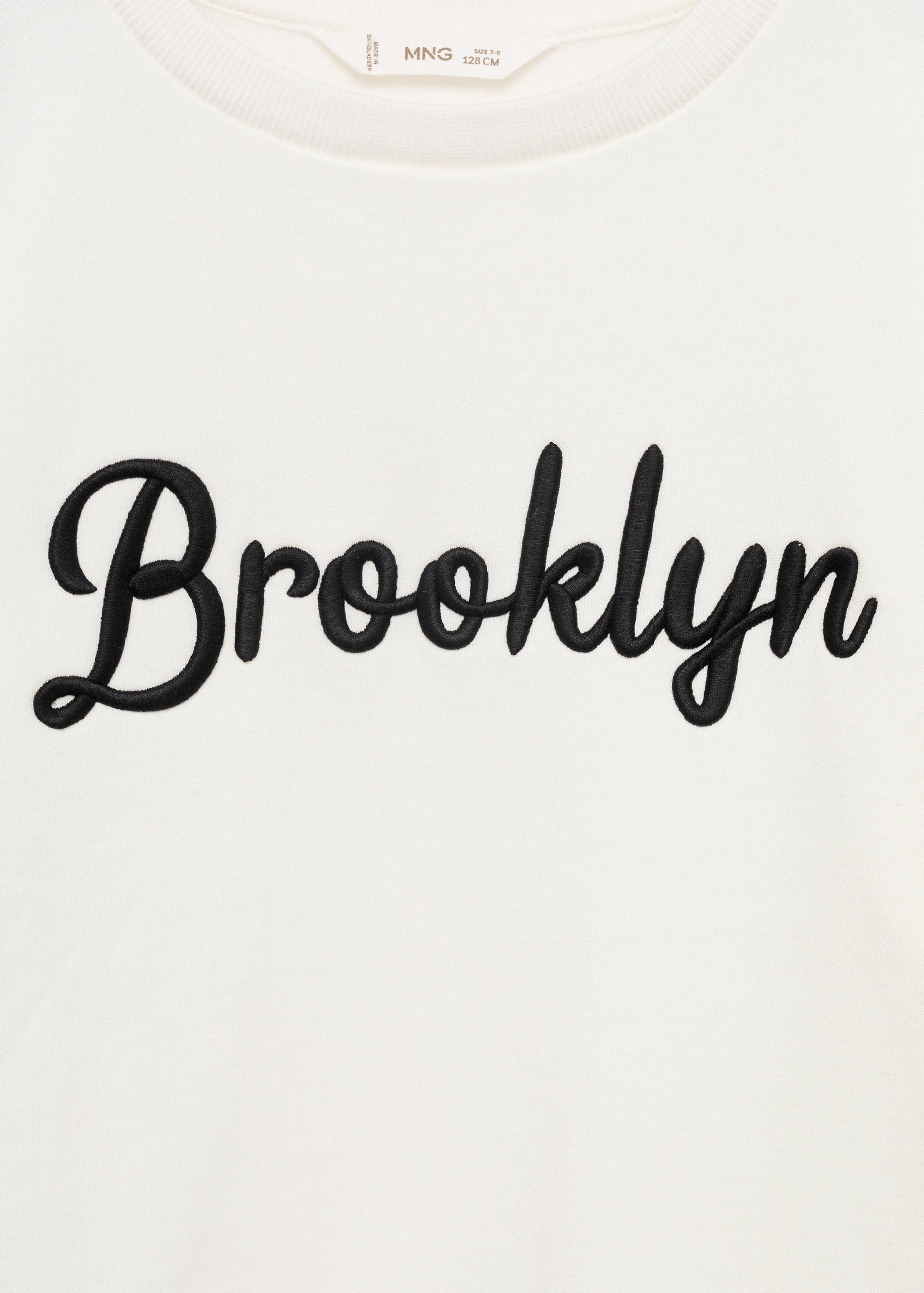Embroidered detail cotton sweatshirt - Details of the article 8