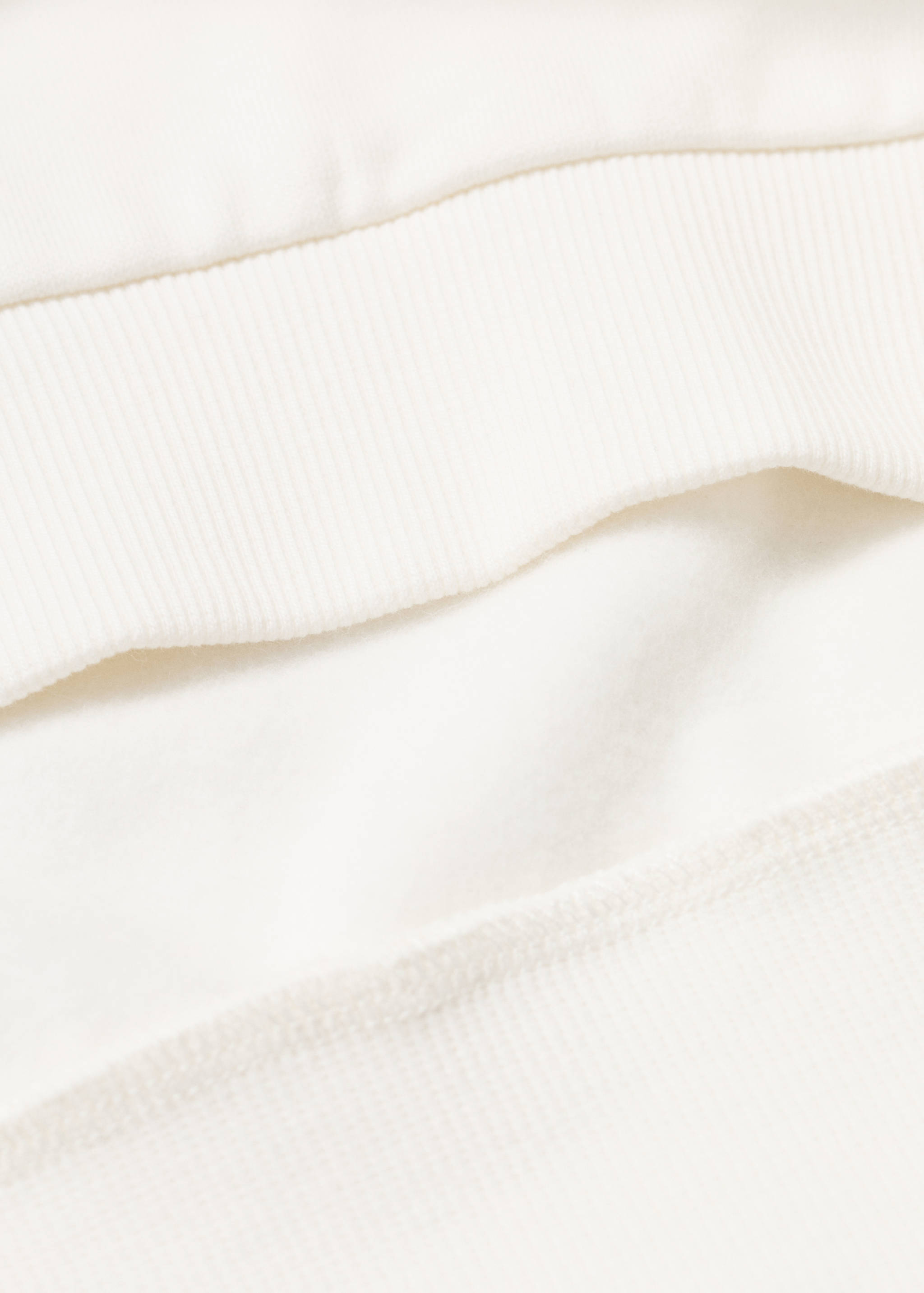 Embroidered detail cotton sweatshirt - Details of the article 0