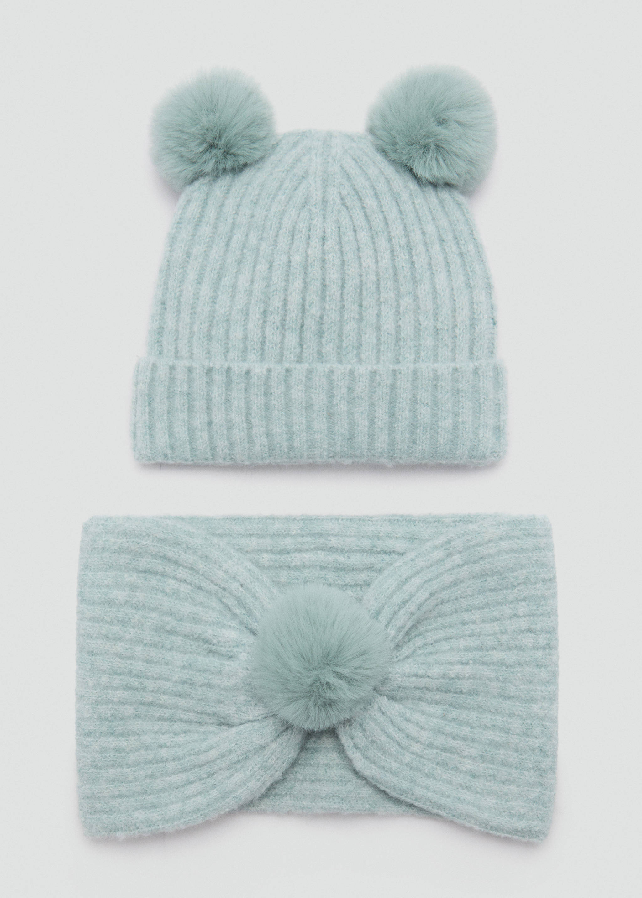 Pompom knit scarf - Details of the article 1