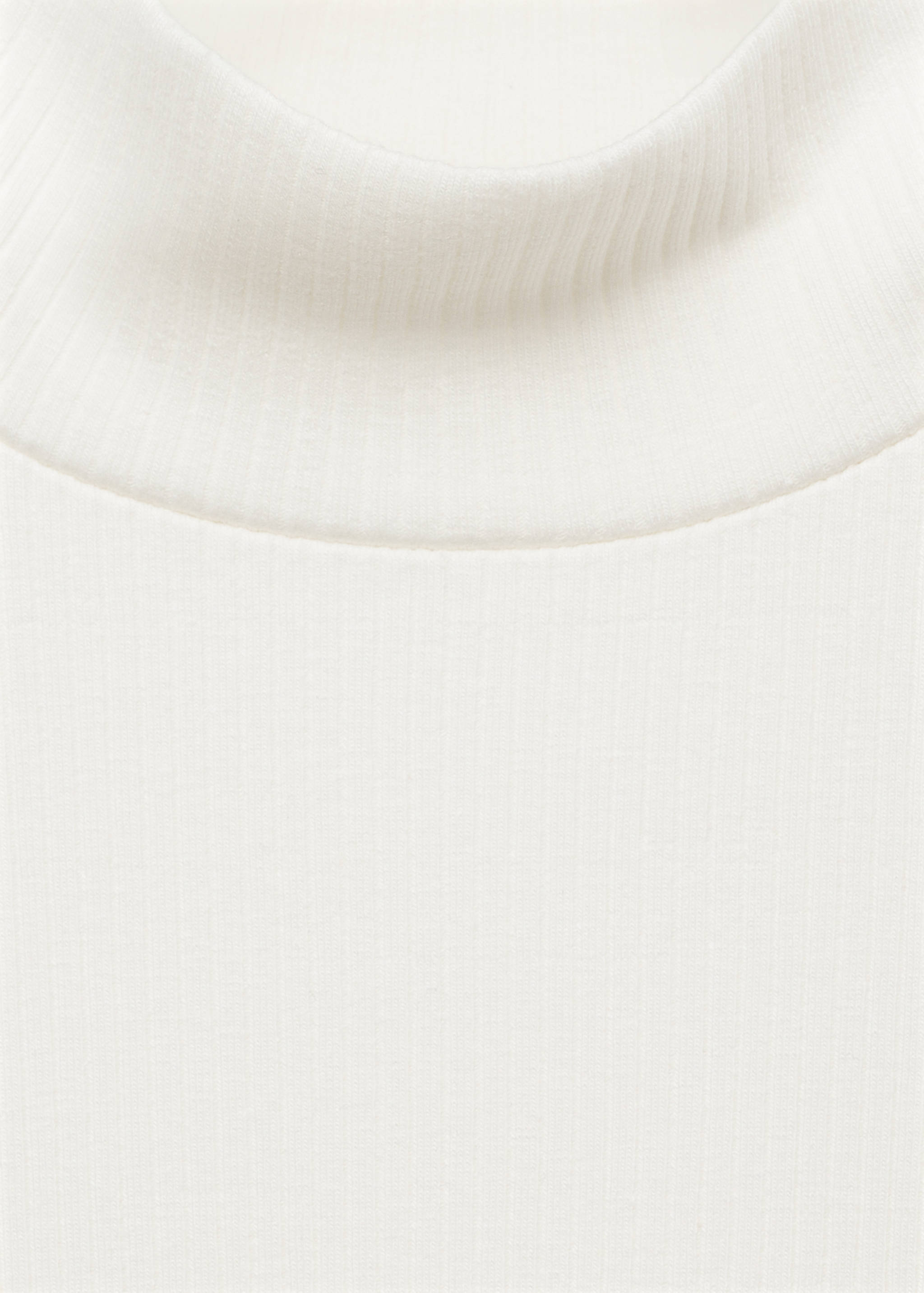 Ribbed high neck t-shirt - Details of the article 8