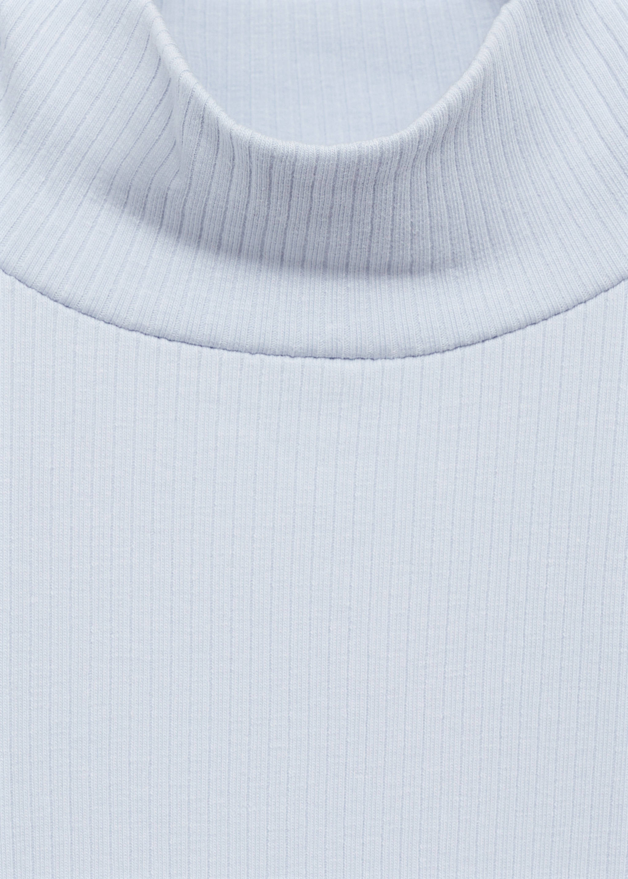 Ribbed high neck t-shirt - Details of the article 8