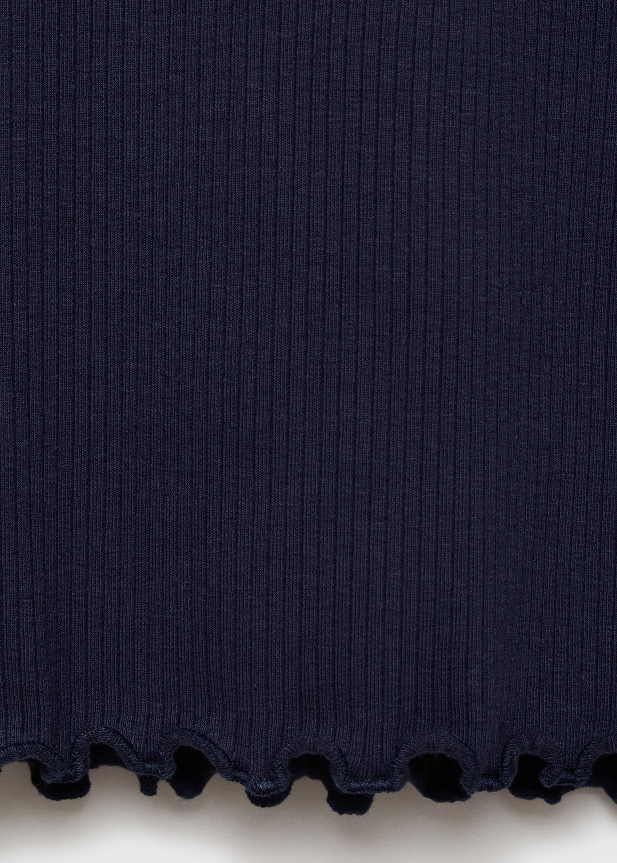 Ribbed high neck t-shirt - Details of the article 0