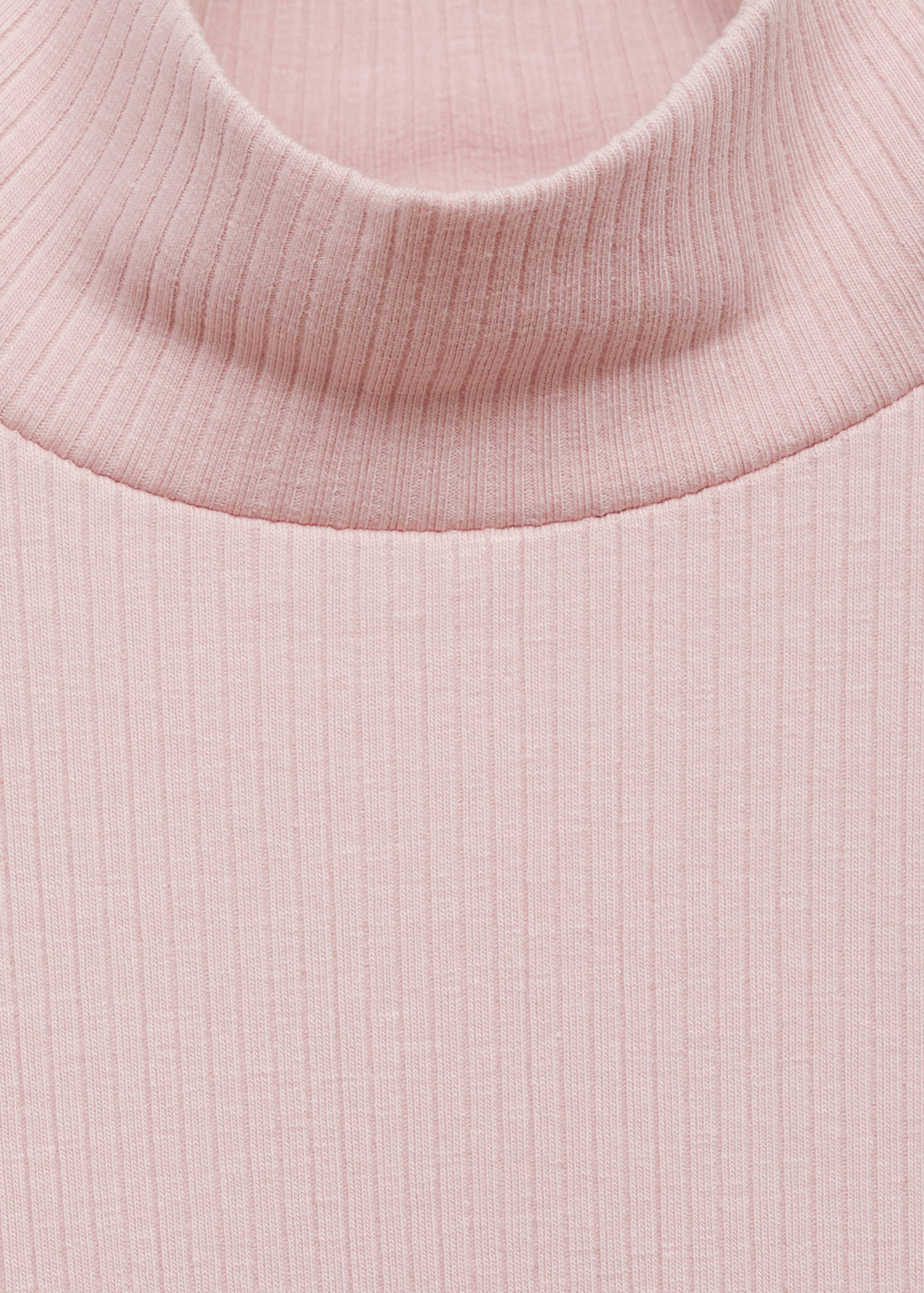 Ribbed high neck t-shirt - Details of the article 8