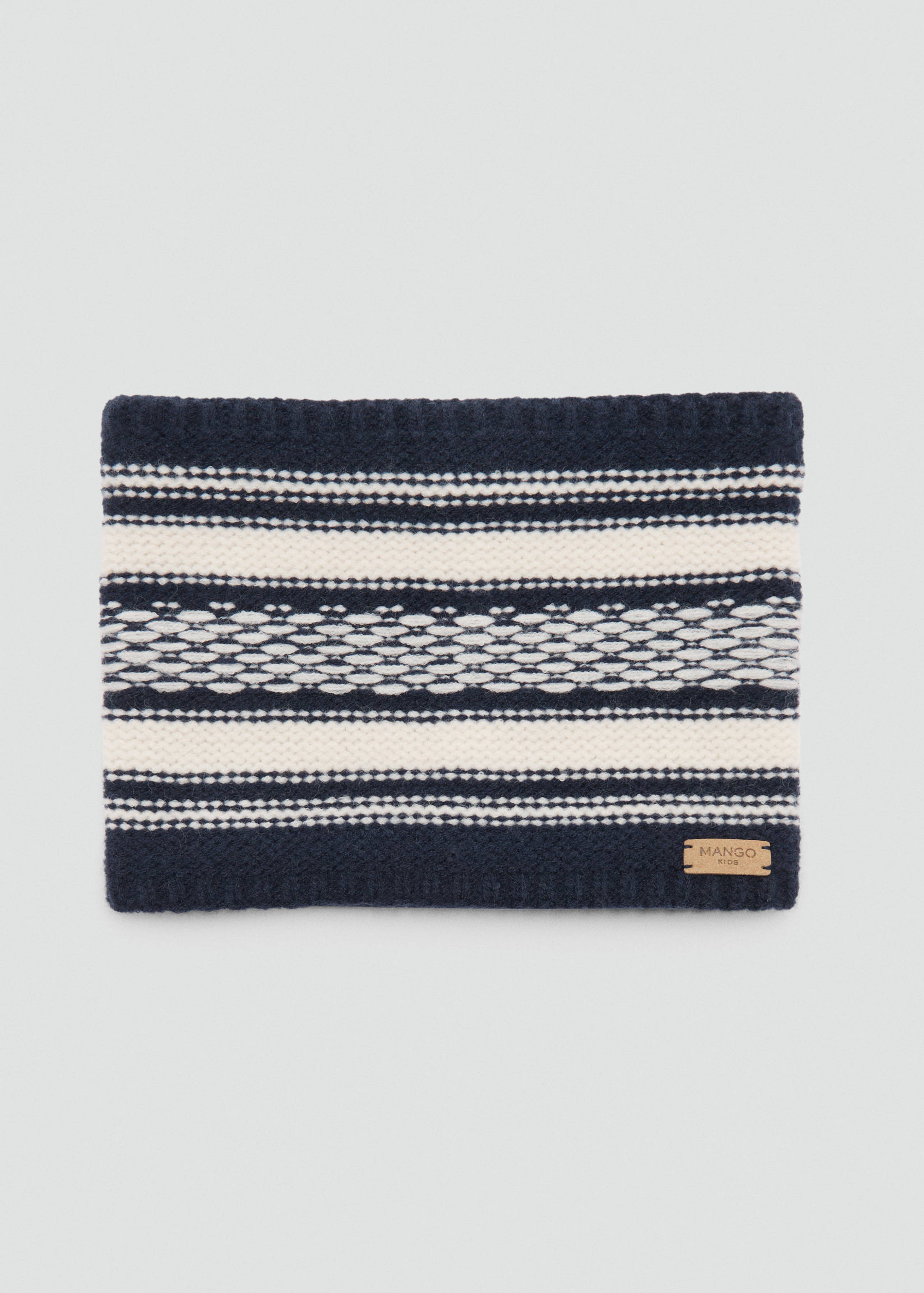 Écharpe maille bicolore - Article sans modèle