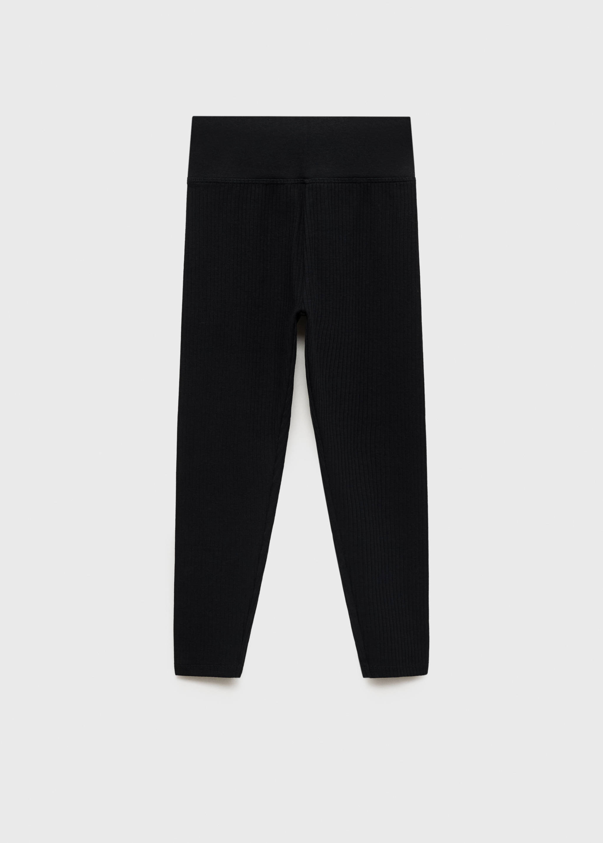 Cotton ribbed leggings - Article without model