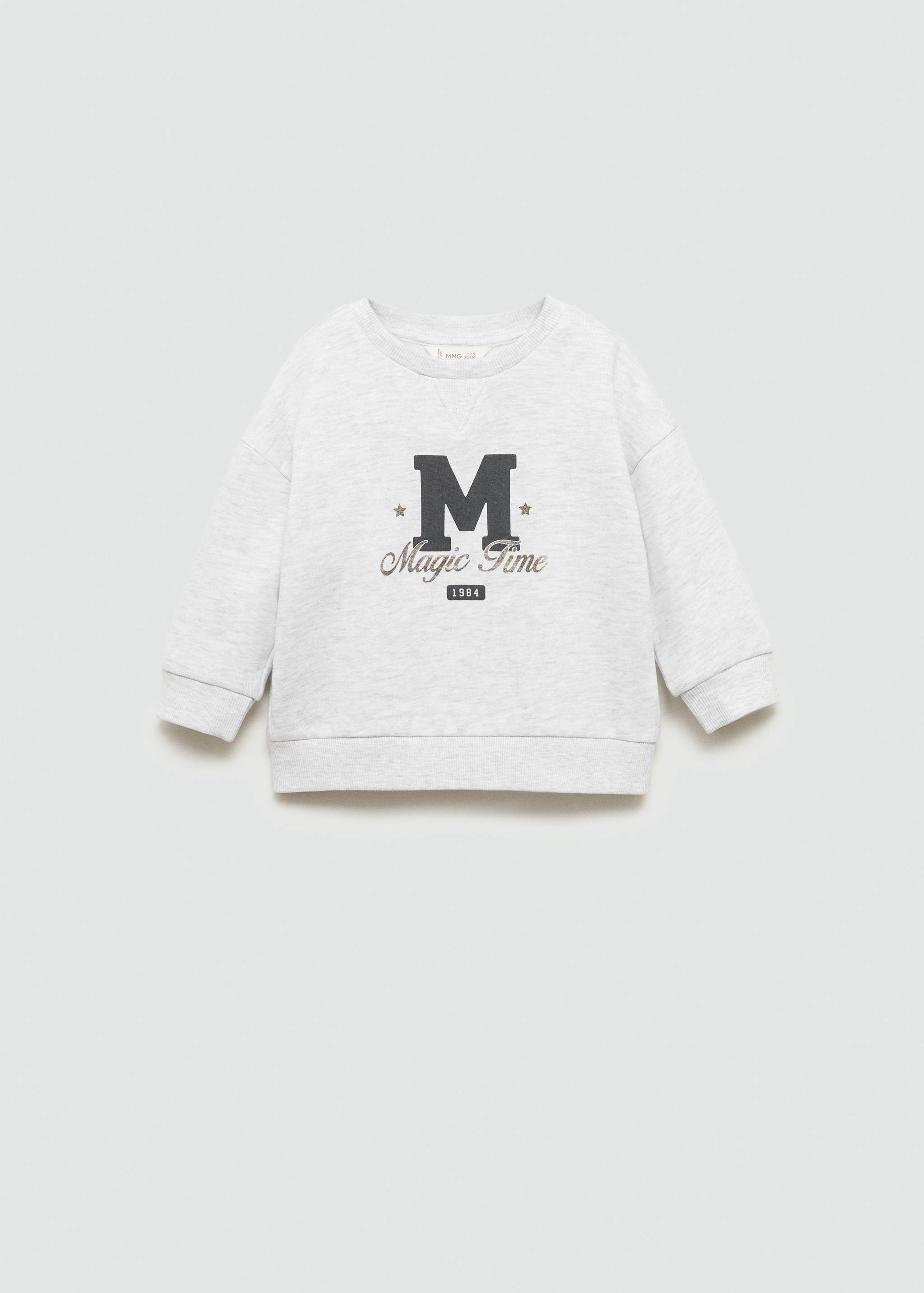 Printed cotton sweatshirt - Article without model