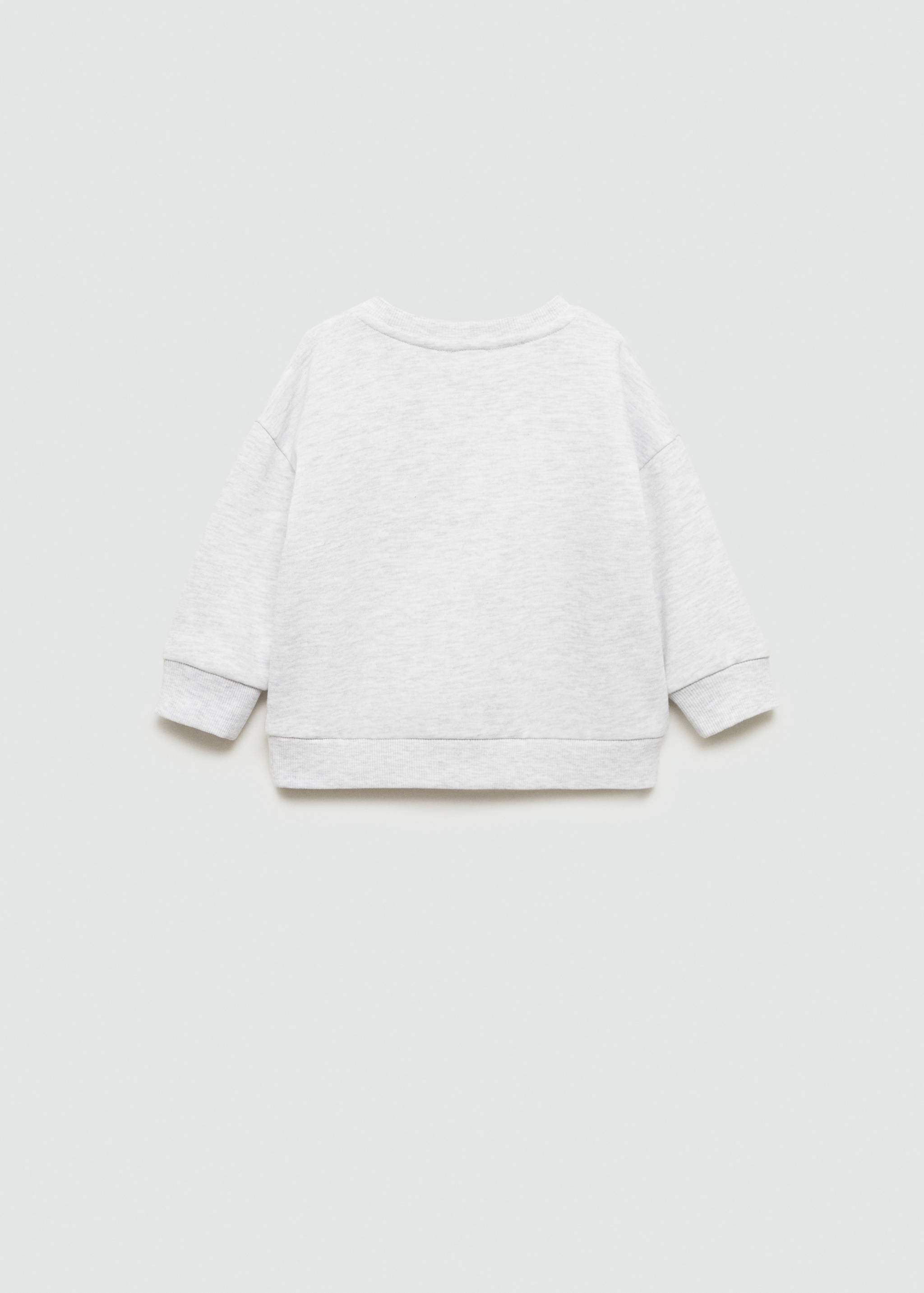 Printed cotton sweatshirt - Reverse of the article