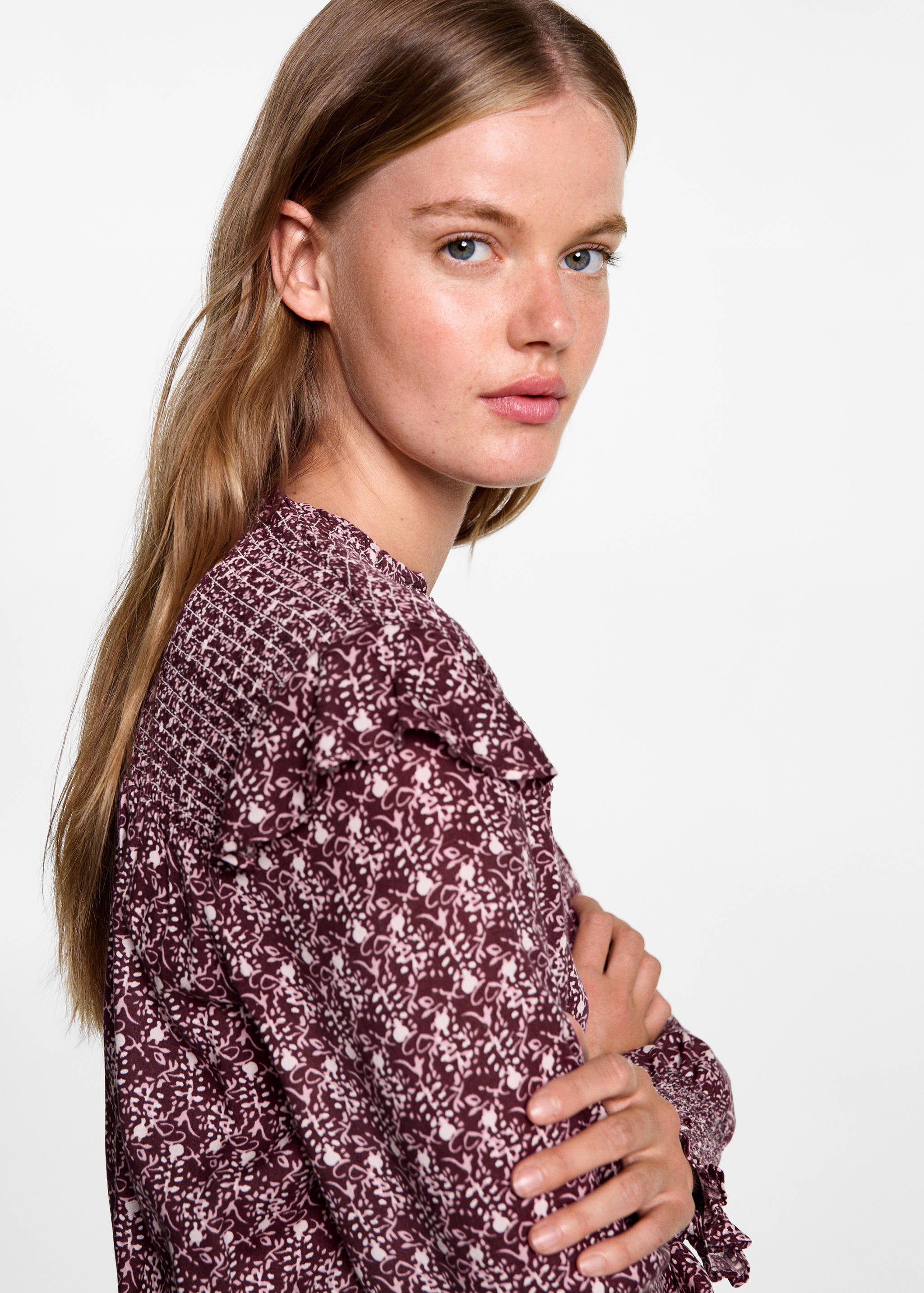 Ruched floral dress - Details of the article 1