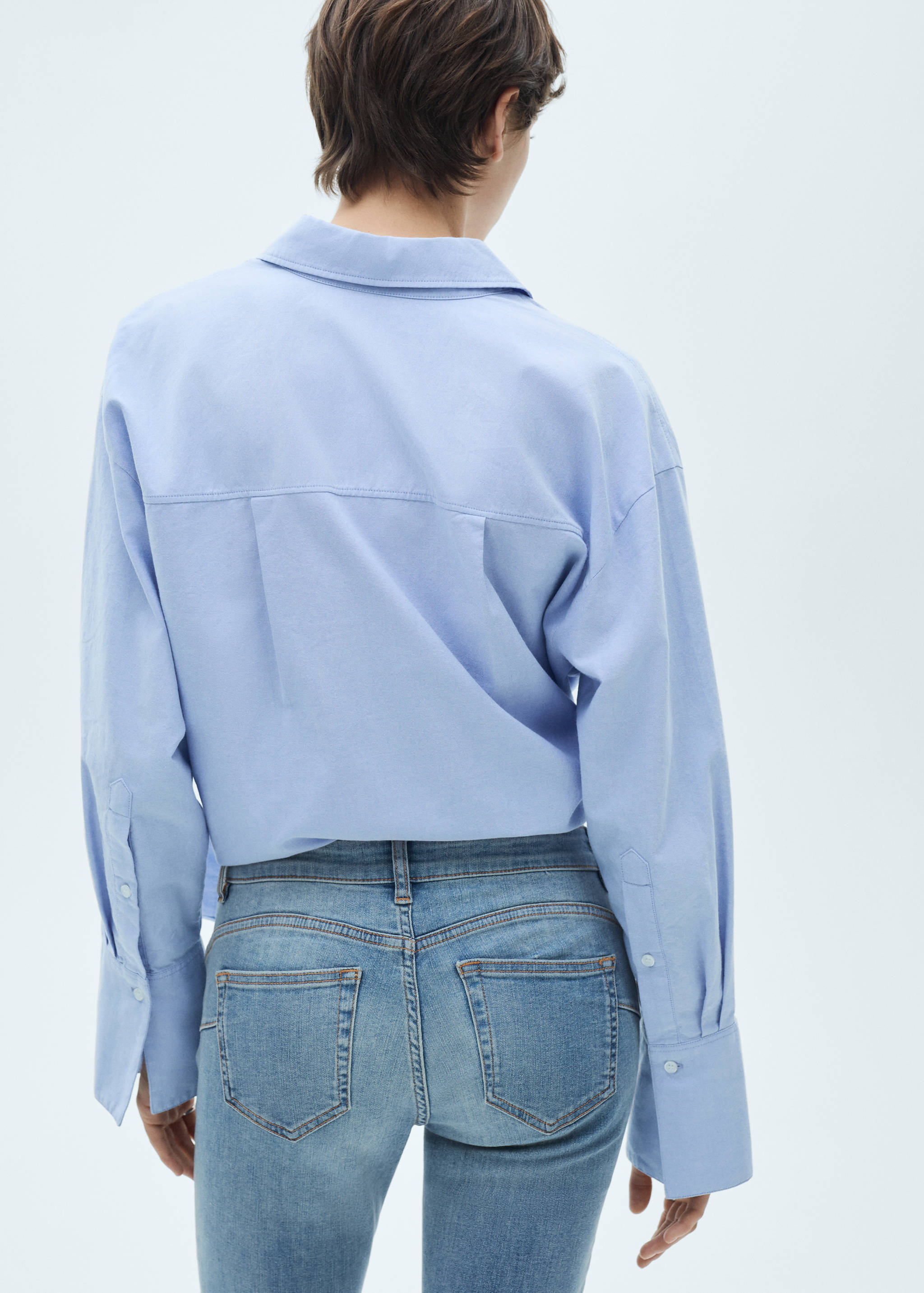 低腰提臀紧身牛仔裤 - null