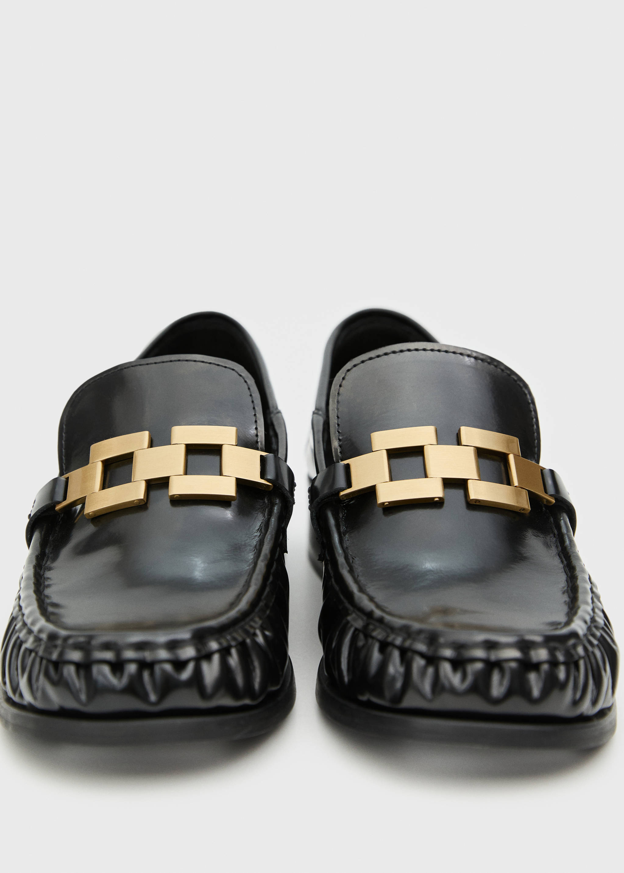 Chaussures cuir détail métallique - Détail de l'article 1