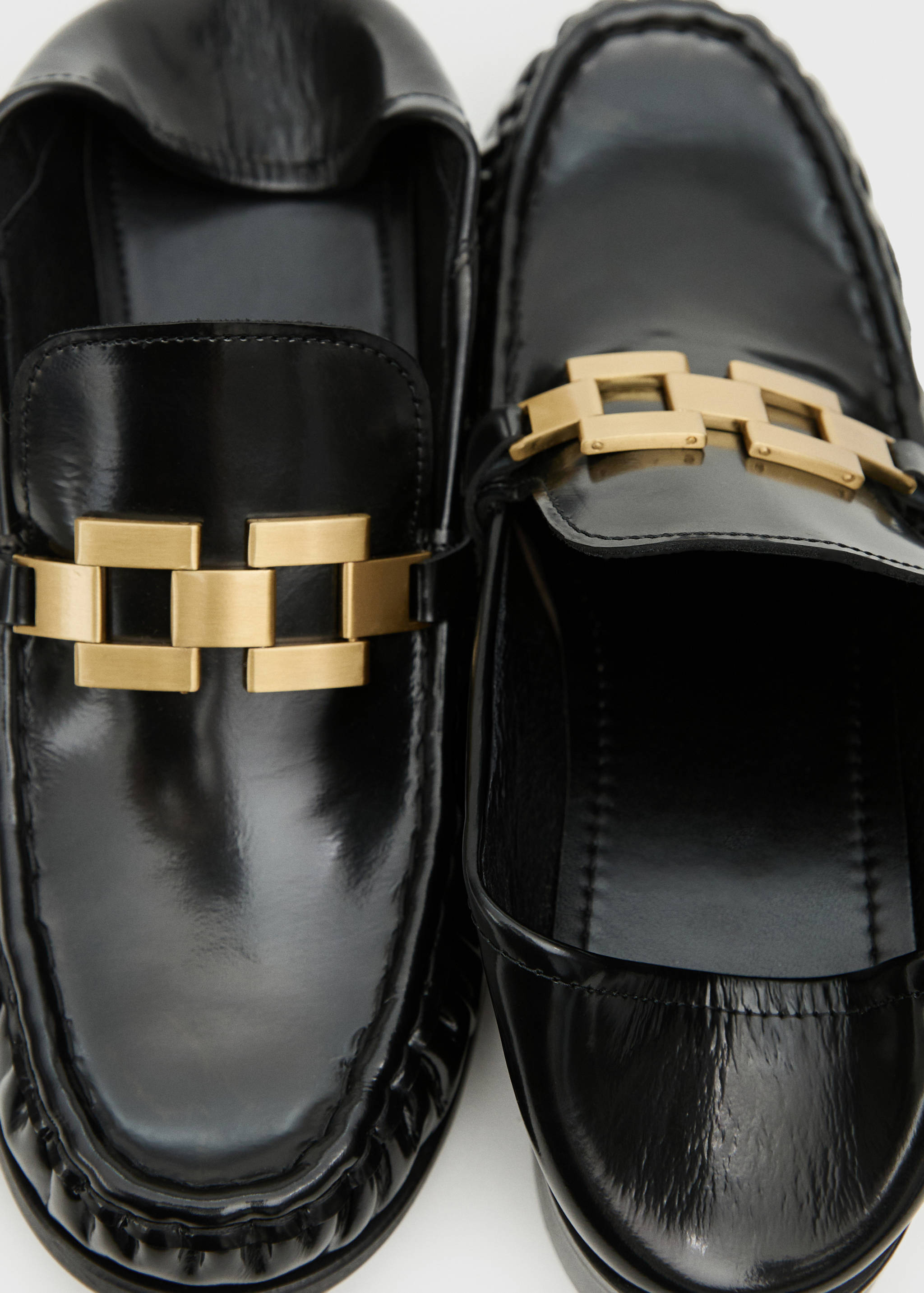 Chaussures cuir détail métallique - Détail de l'article 3