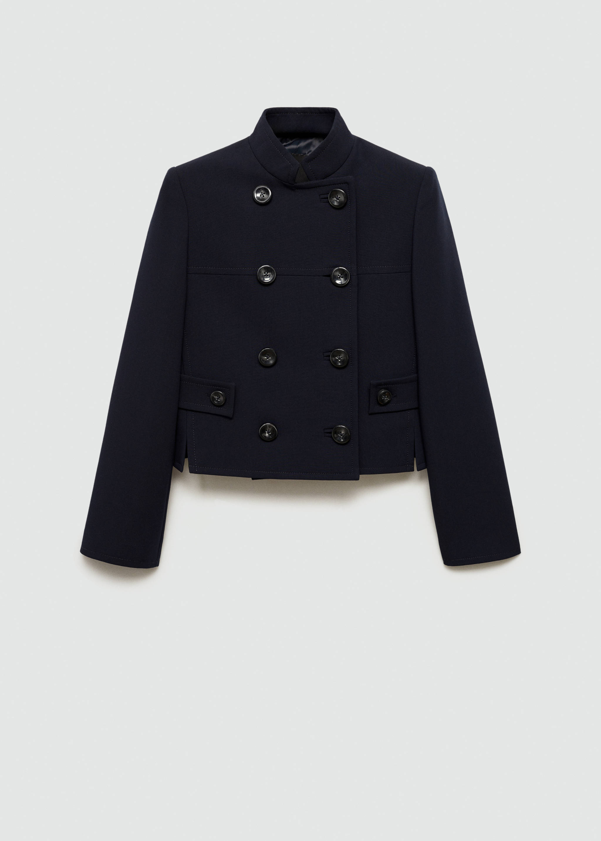 Double-breasted cropped jacket - Article without model