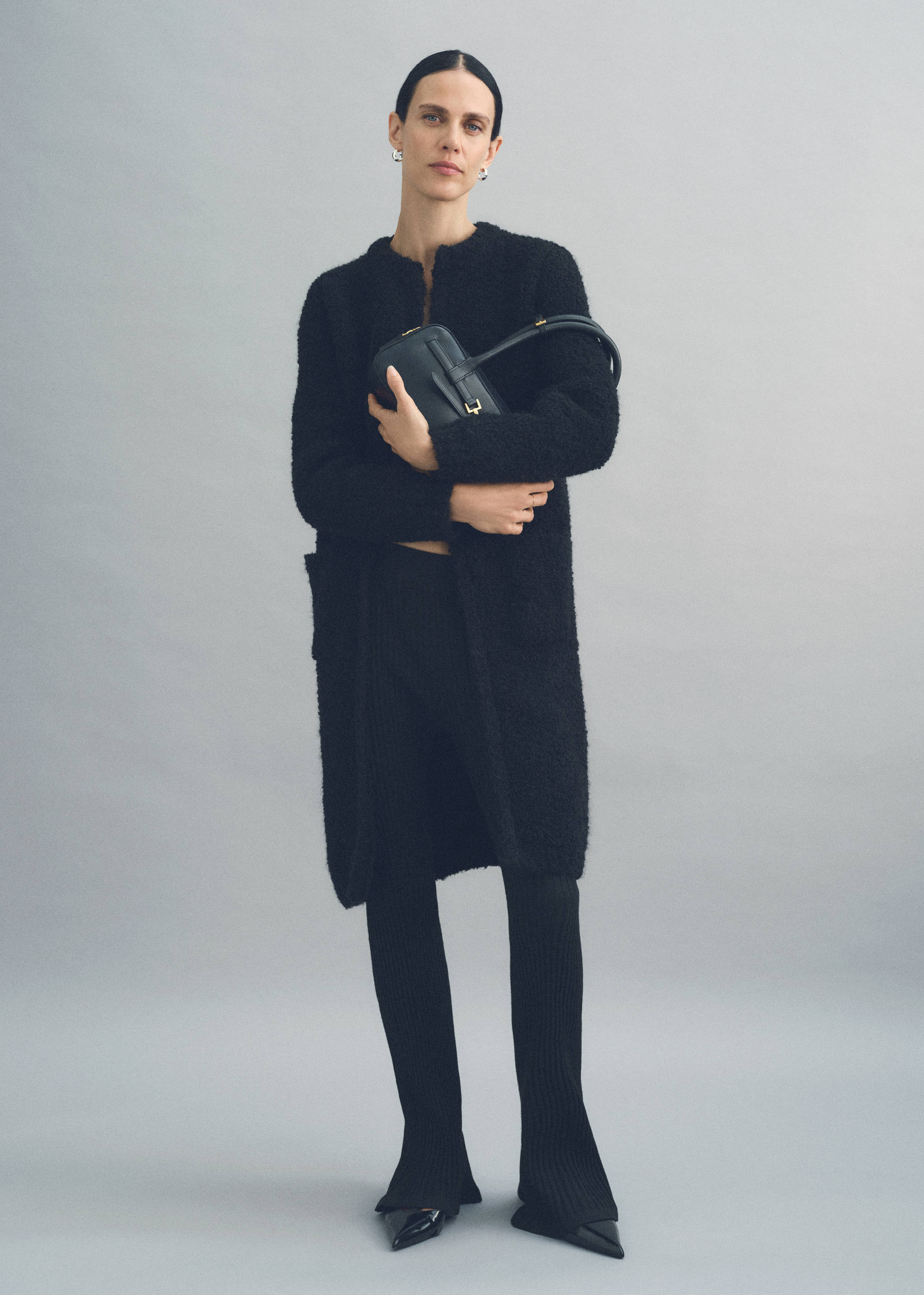 Bouclé knitted coat - Details of the article 6