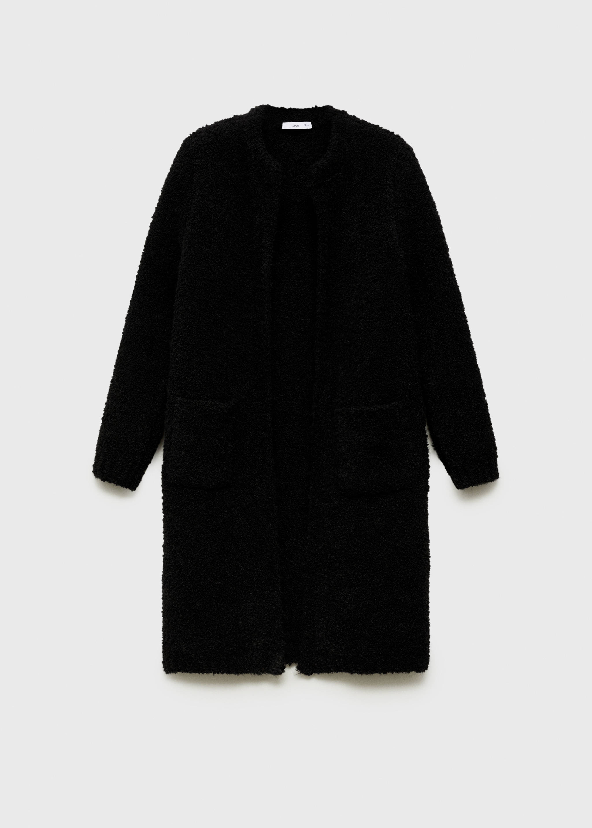 Bouclé knitted coat - Article without model