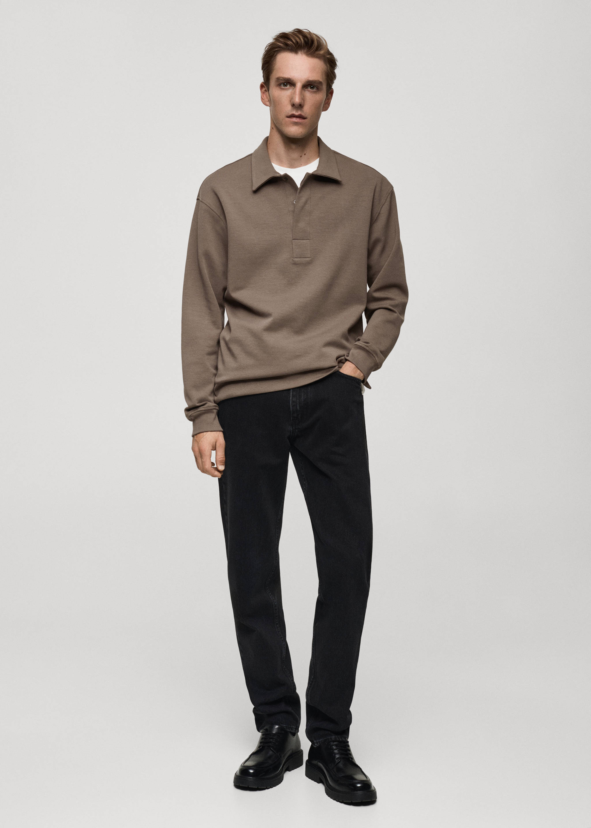 Relaxed-fit cotton polo - General plane